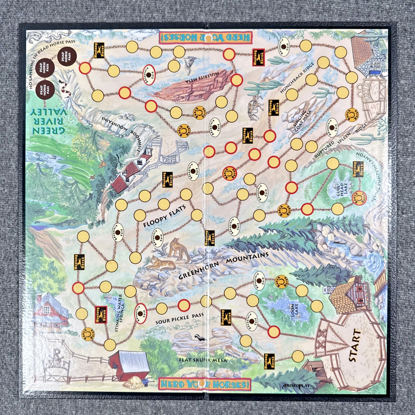Herd Your Horses! Horse Themed Board Game Complete 2002 Aristoplay 1 Day Ship!👍