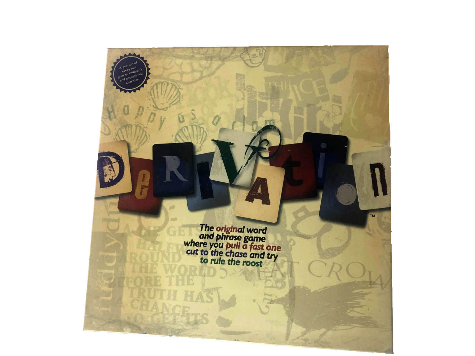 Derivation Board Game Word & Phrase 4 to 10 Players Teens to Adult -Open Box
