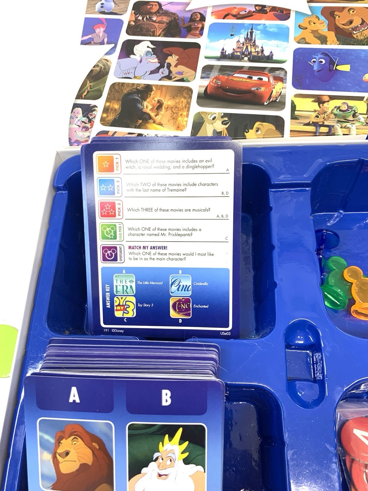 Pictopia: Disney Edition Trivia Board Game Family 1000+ Questions COMPLETE