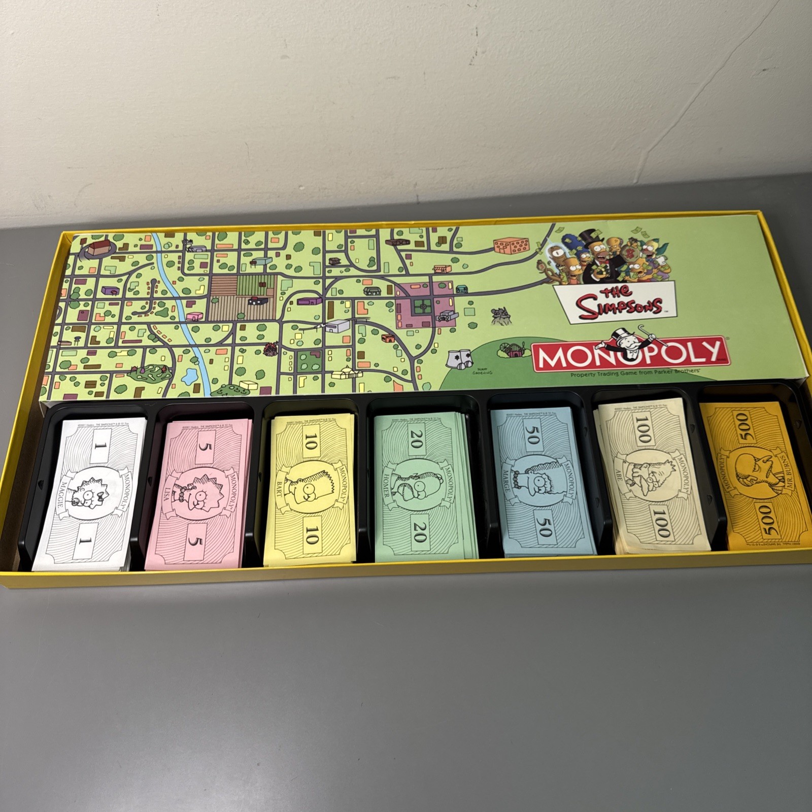 Monopoly The Simpsons Board Game 2001 Preowned Complete