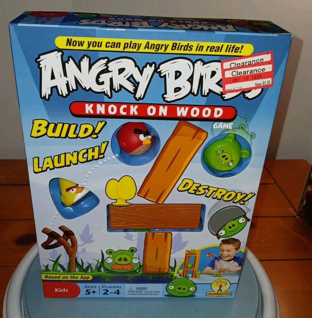 Angry Birds Knock On Wood Game 2010 New