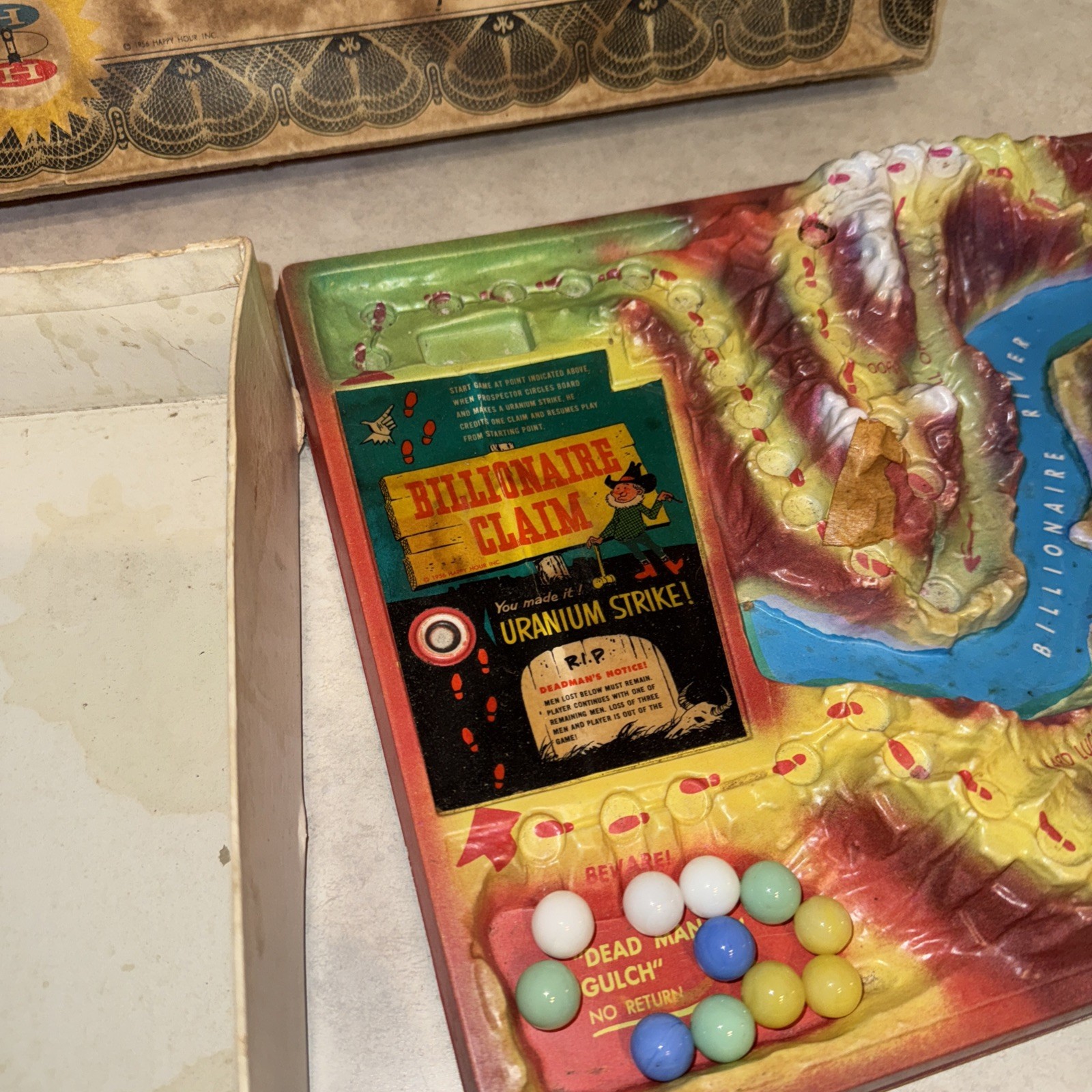 Vtg 1956 You Can Be A Billionaire Board Game 2-4 Players Happy Hour 9-100 Ages