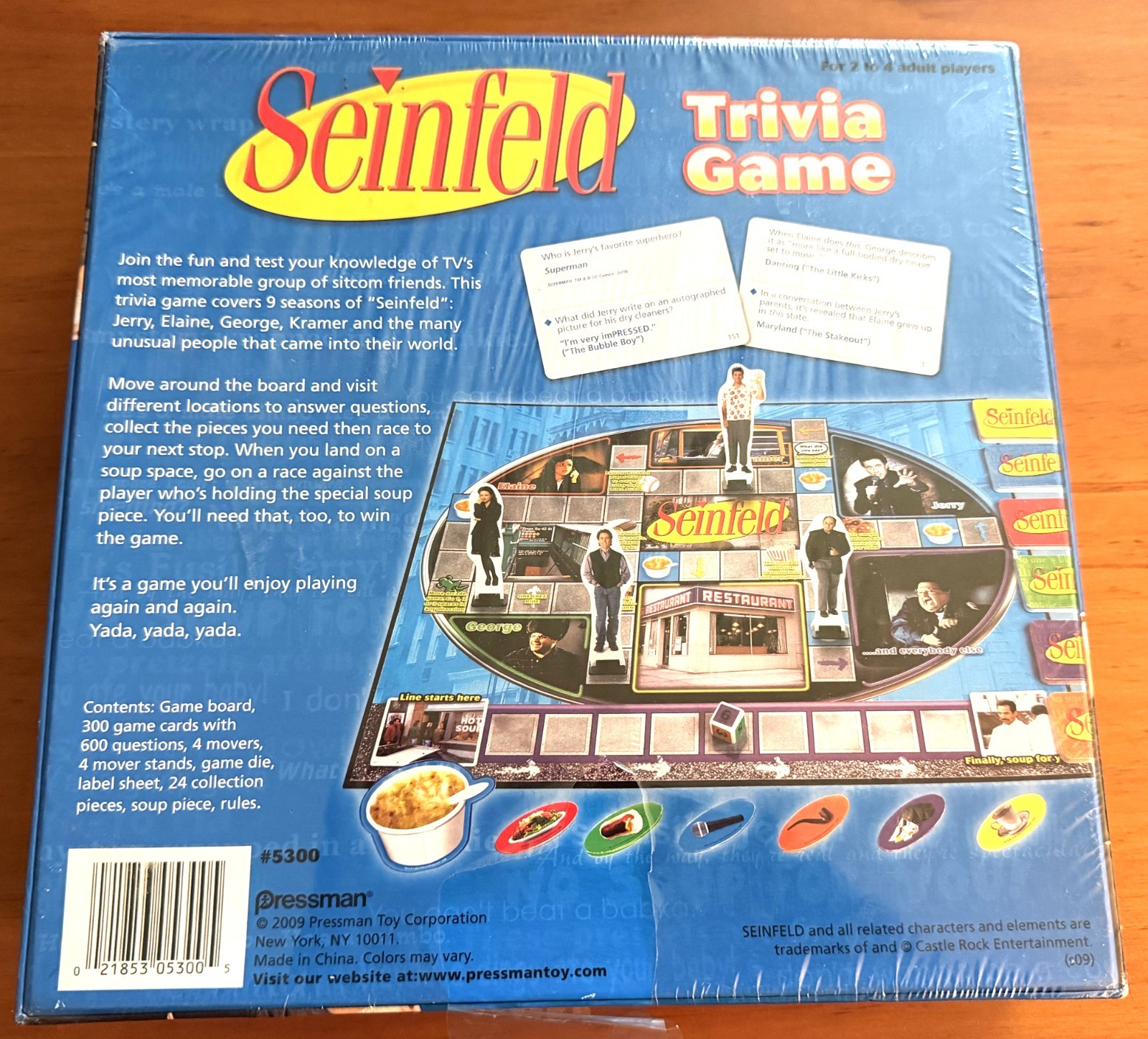 Seinfeld Trivia Game Vintage (2009) Pressman Board Game (FACTORY SEALED)