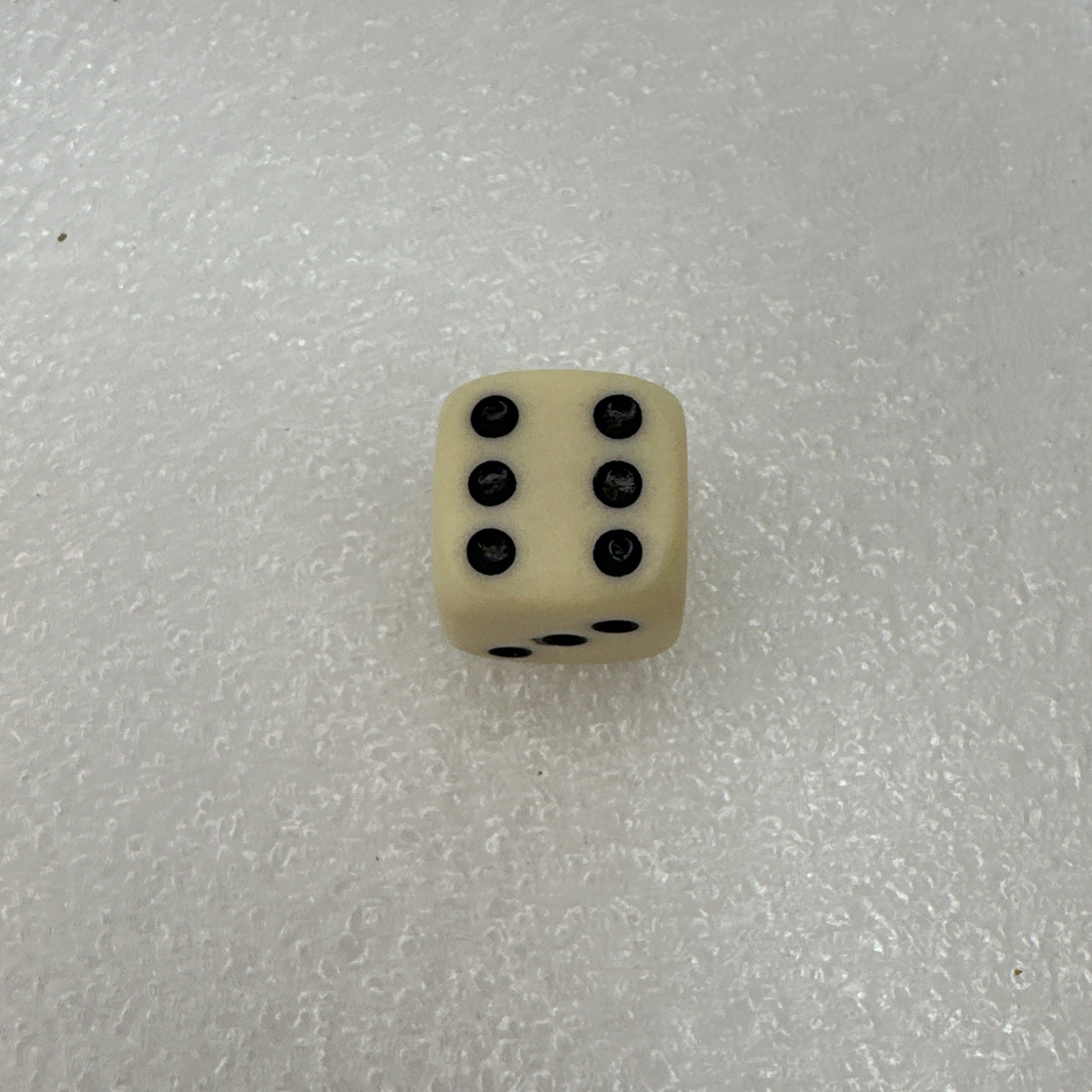 Vintage Backgammon Dice 1 Doubling Cube & 1 White Rounded Edge Replacement Die
