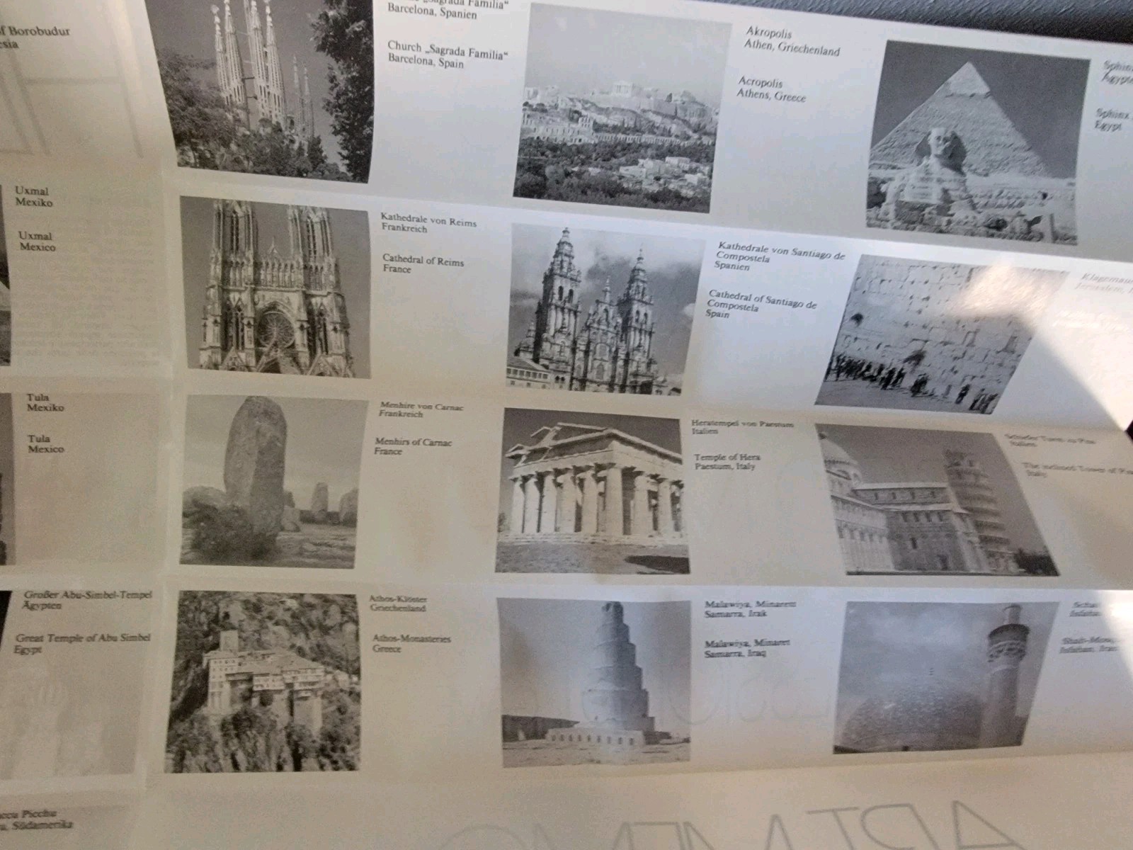 VTG 1992 PIATNIK Heritage MEMO/Memory ART Pix CARD GAME Famous World Landmarks