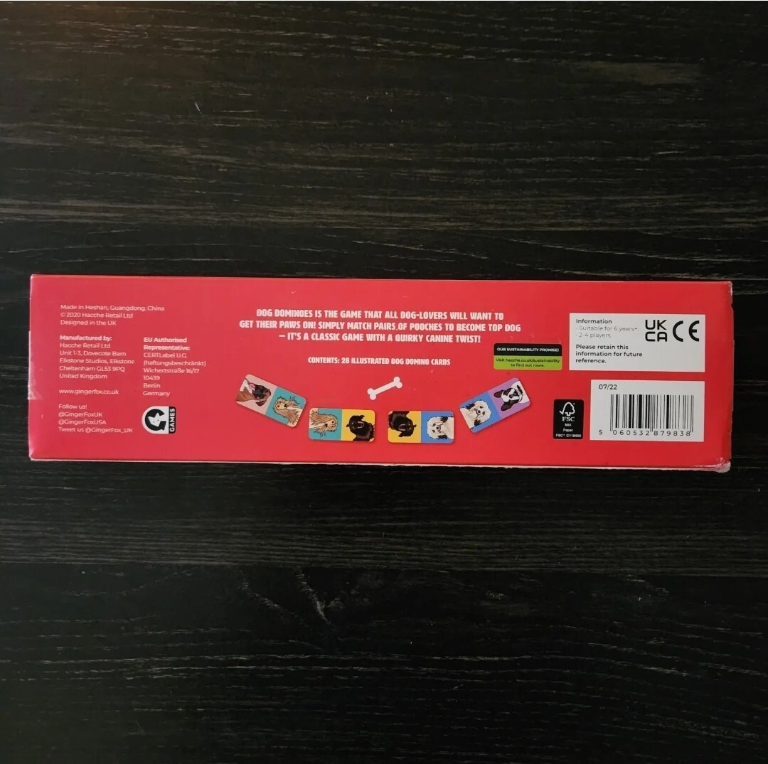 Ginger Fox Dog Themed Dominoes – Match Pairs of Pooches to Become Top Dog New