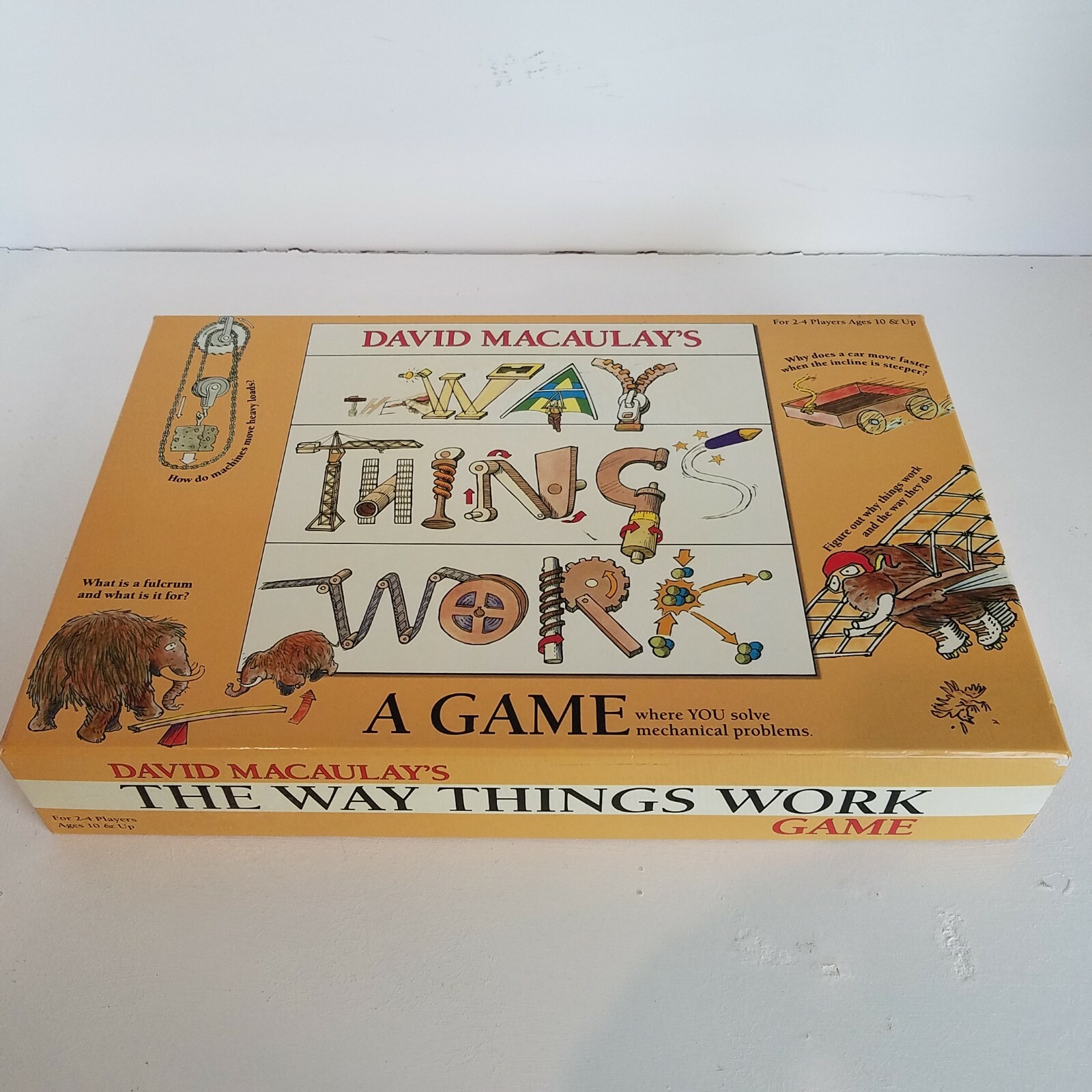 The Way Things Work David Macaulays Mechanical Problem Solving Board Game