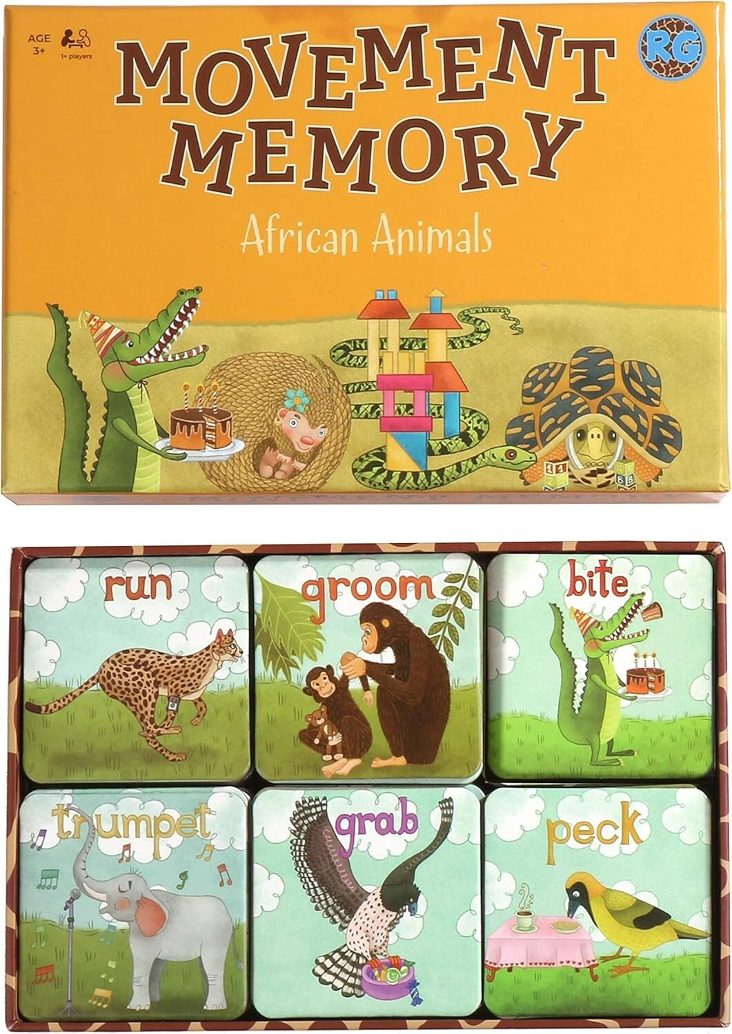Movement Memory Game for Toddlers 2-4 Years – Educational Matching Game