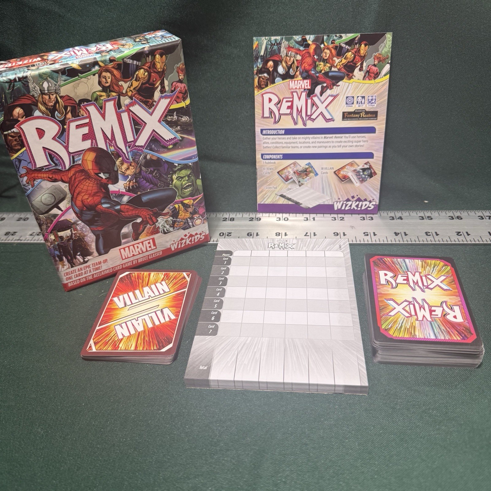 Marvel Remix Heroes Allies Fantasy Realms Marvel Action Card Game