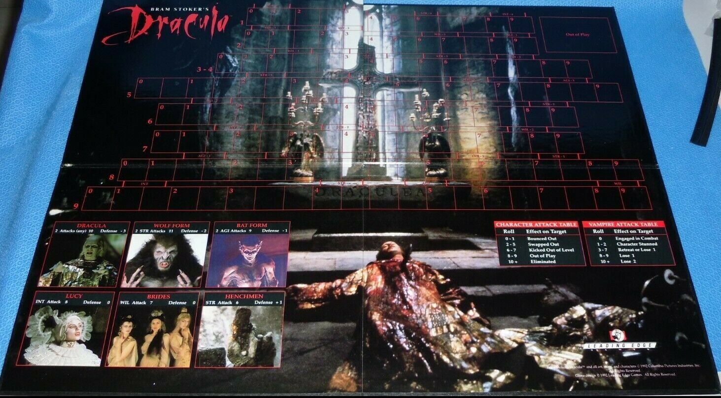 Bram Stoker’s Dracula Board Game Complete & Unpunched – Leading Edge Games
