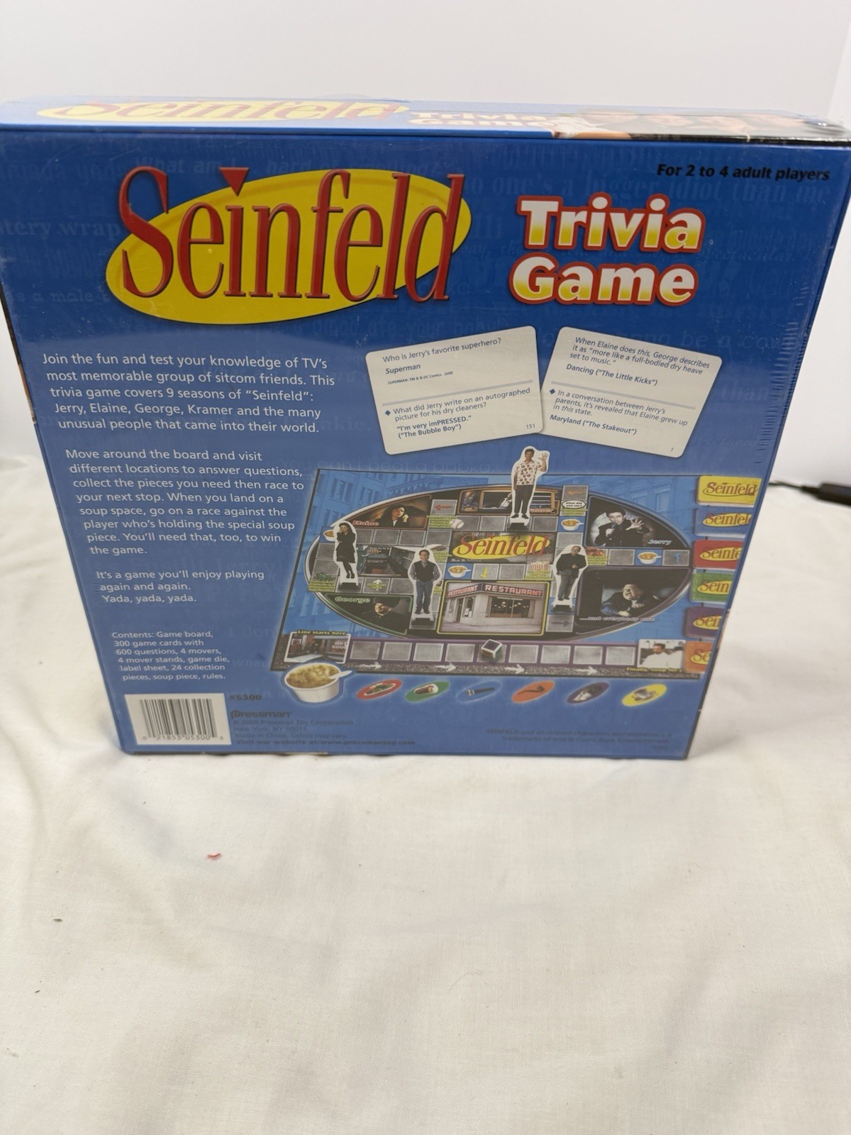 Seinfeld Trivia Board Game Pressman 2009 90’s TV Adult 2-4 Players, Sealed
