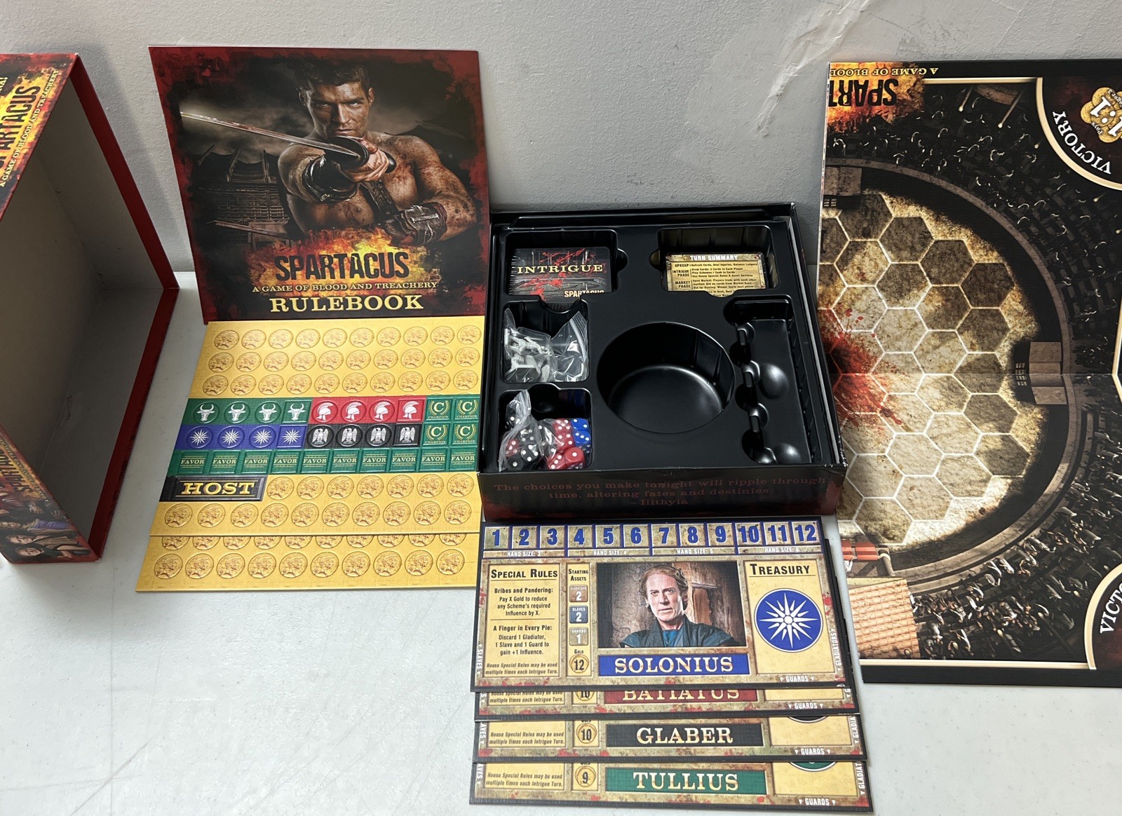NEW DAMAGED BOX Spartacus A Game of Blood and Treachery (2012) Gale Force Nine