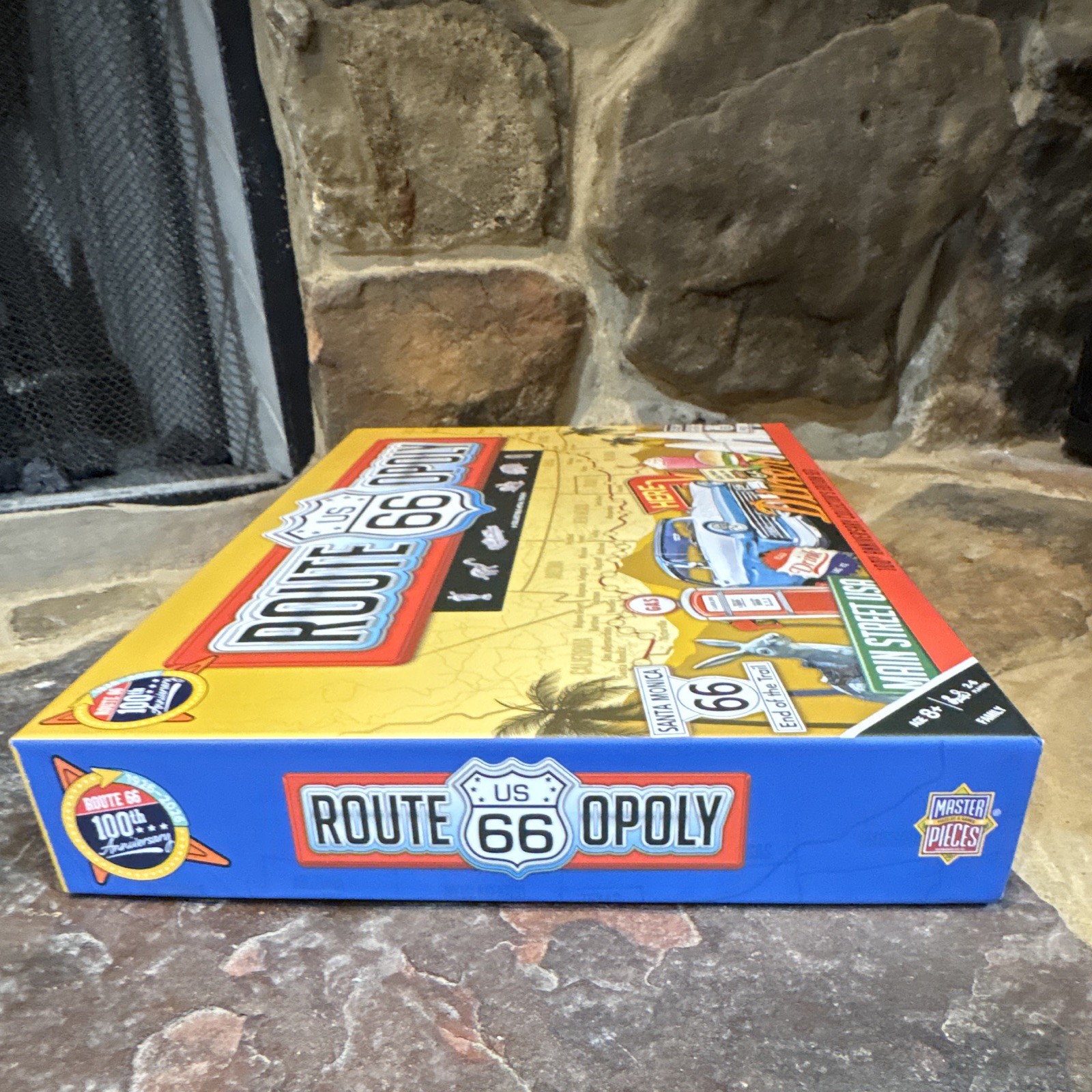 MasterPieces Route 66-Opoly Collector’s Edition 100th Anniversary Board Game 8+
