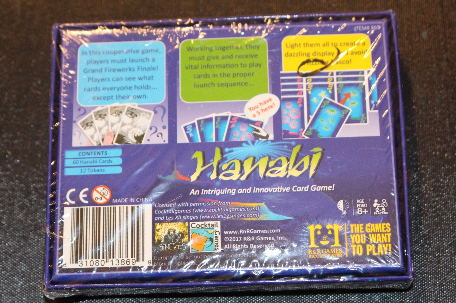 New HANABI Card Game – Factory SEALED