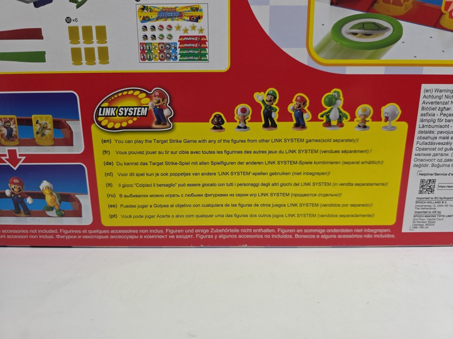 Epoch Super Mario Air Hockey Tabletop Skill and Action Game with Collectible NEW