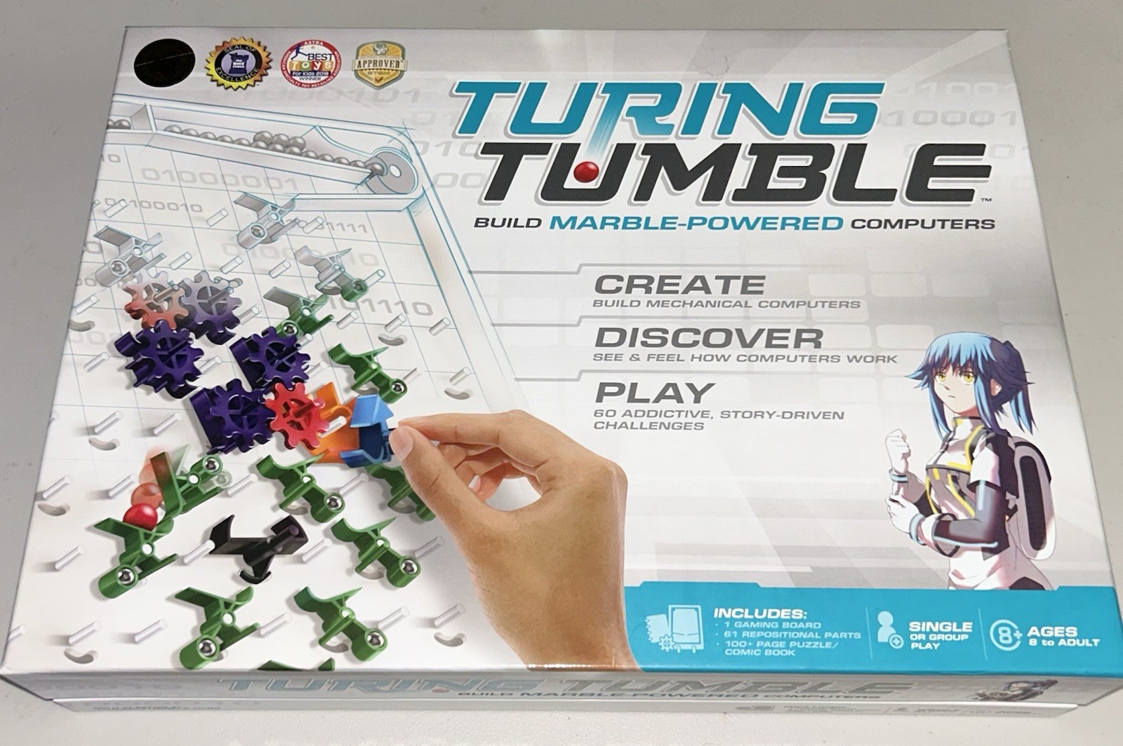 Turing Tumble Build Marble-Powered Computers Anime COMPLETE W/ Book VG