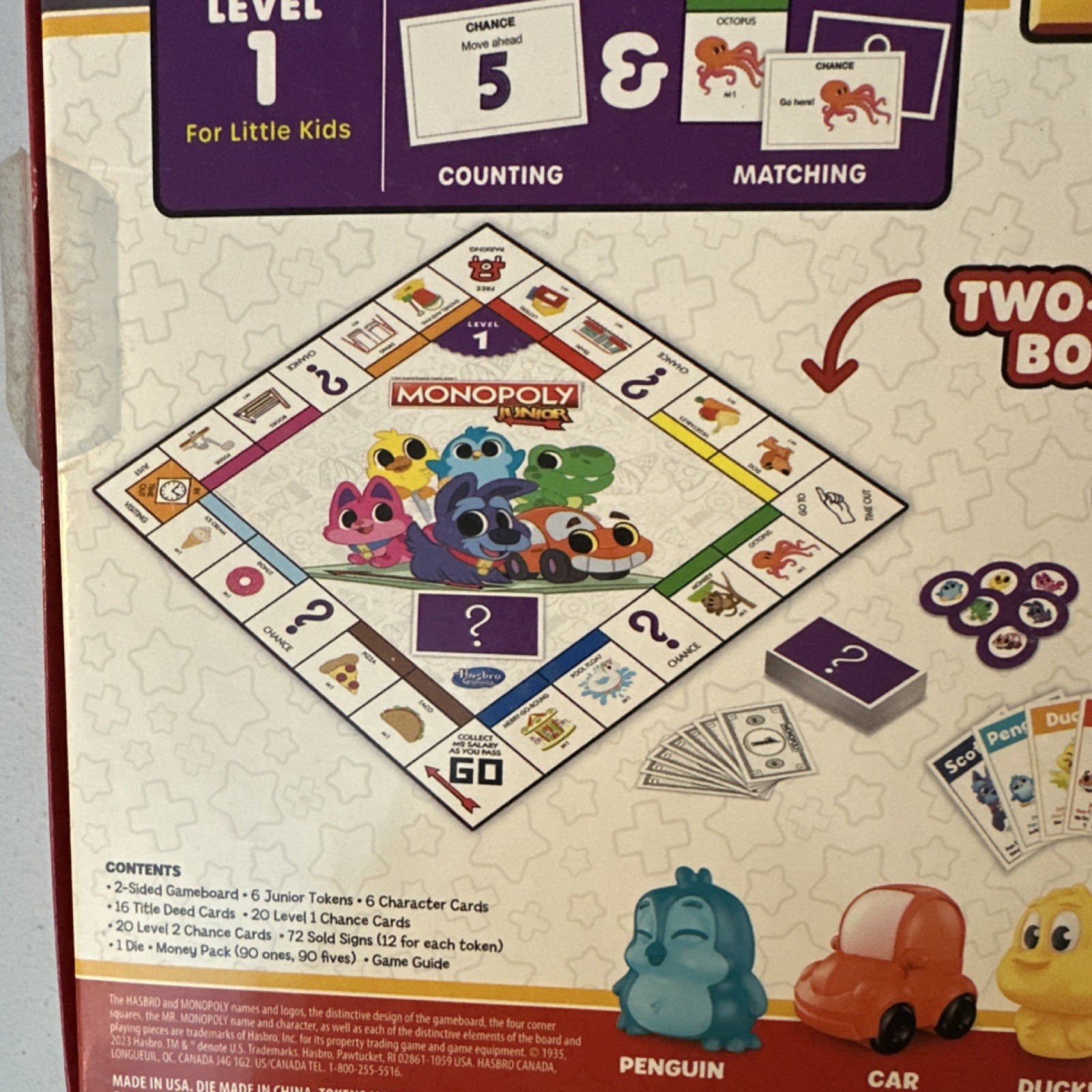 Hasbro Gaming Monopoly Junior Board Game, Finance Theme, Two-sided, 2+ Players,…