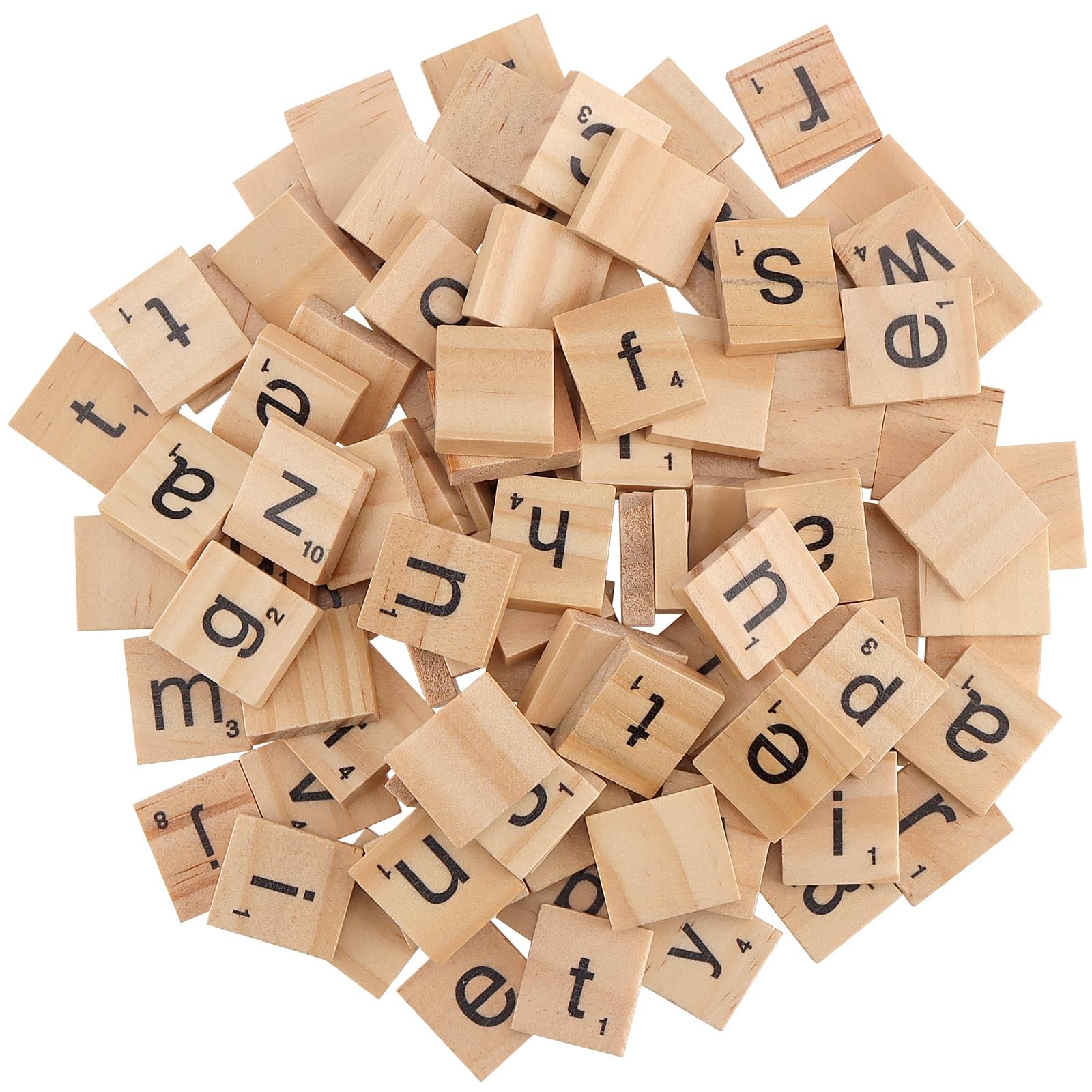 1200 PCS Wooden Letters Tiles, Small Letter Tile for Crafts, Wooden Alphabet …