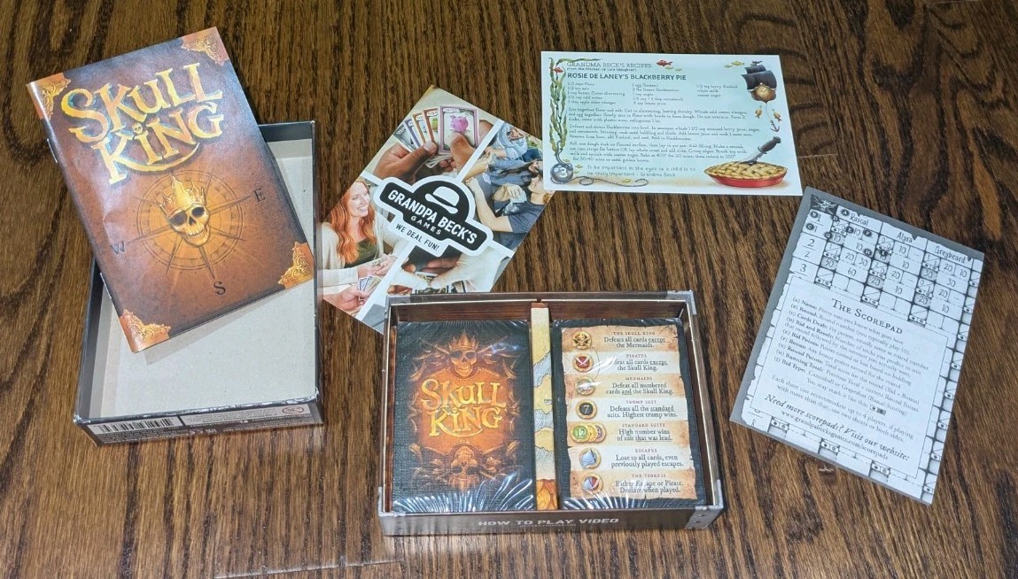 Grandpa Beck’s Games Skull King Trick Taking Battle Risk Unplayed Sealed Cards