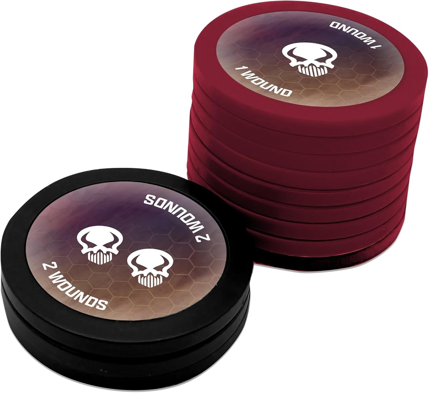 Renegade Games: Heroscape – Premium Wound Markers – 12 Piece Set, 1 & 2 Wound To