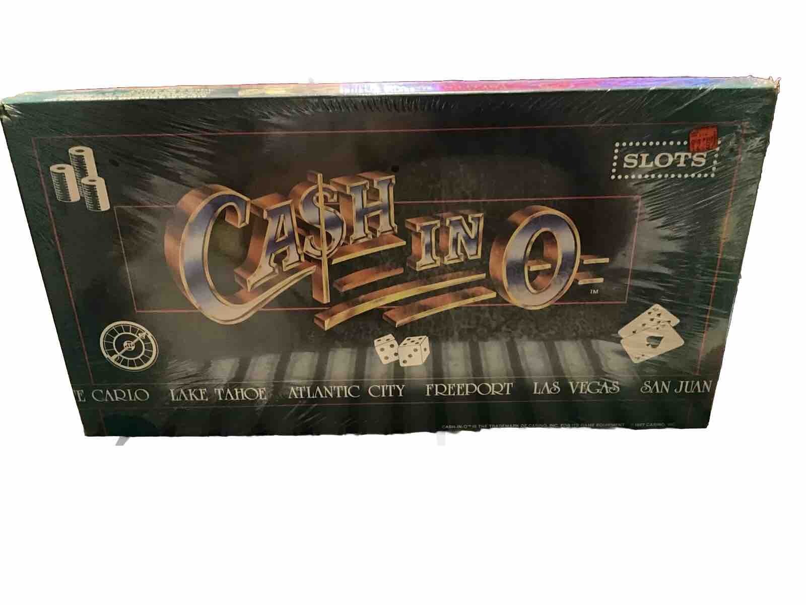 Ca$h In O Slots Board Game 1987 New Sealed 8 & UP FAST PACE GAME SLOTS, VINTAGE