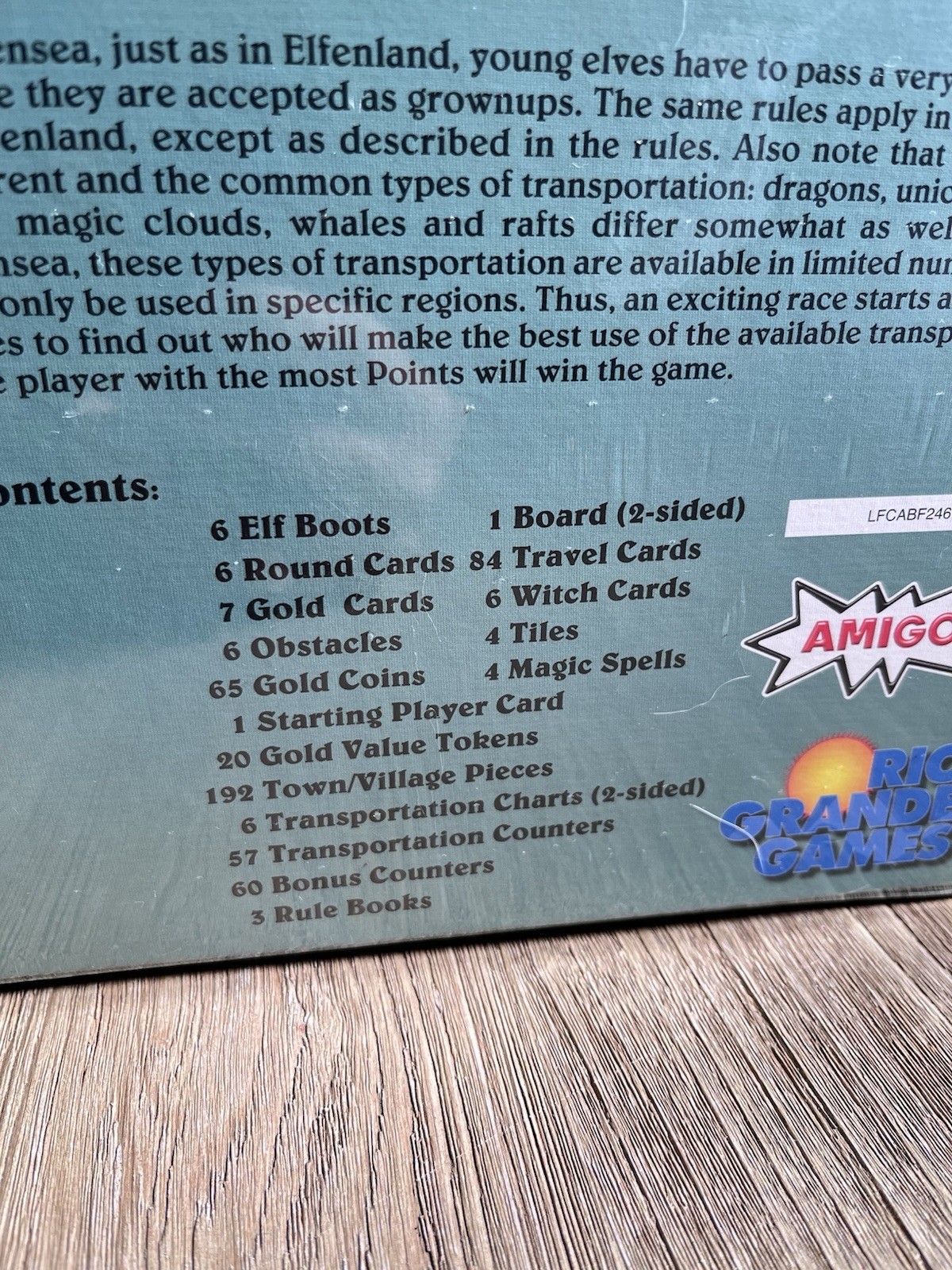 Elfenroads Board Game Alan R. Moon 2015 Rio Grande Brand New in shrink wrap