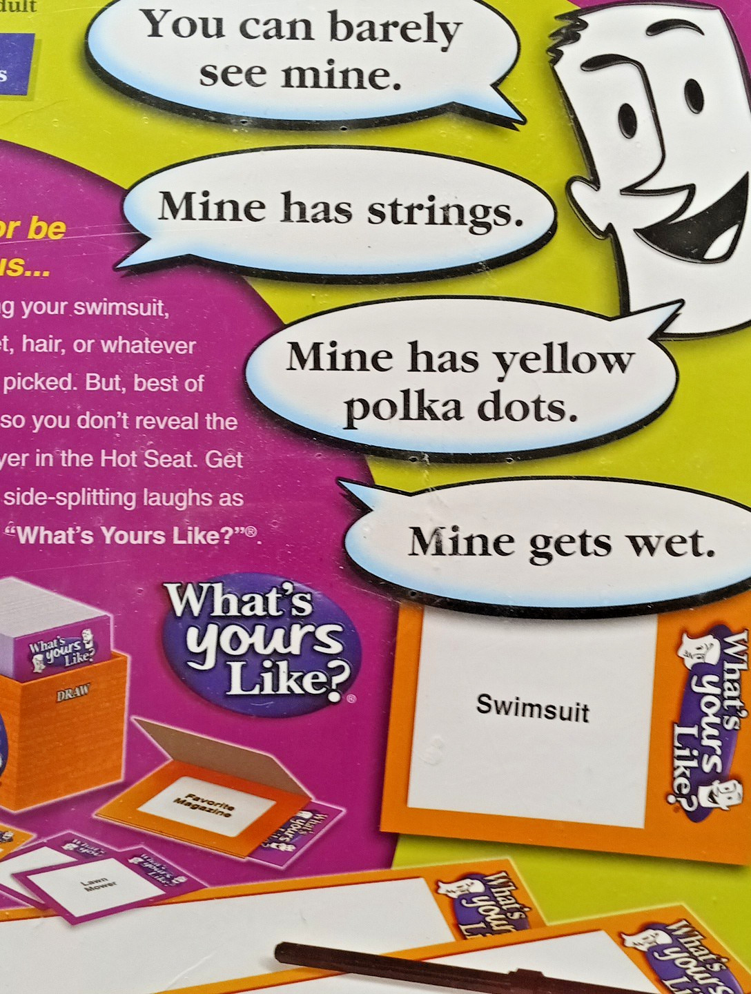 WHAT’S YOURS LIKE? Game by Patch the Game That Tells It Like it Is Age 12+ NEW