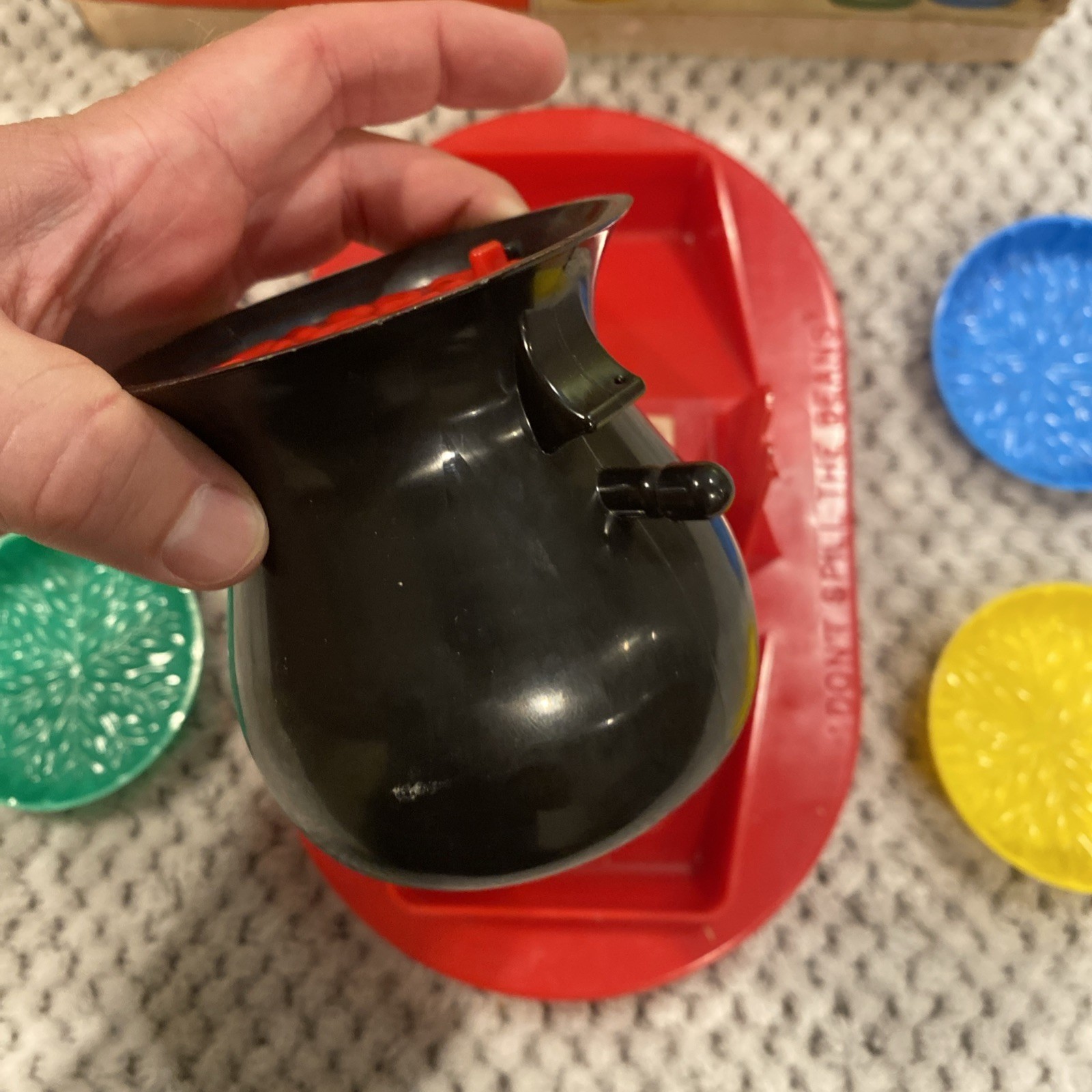 Don’t Spill the Beans Game Fill the Bean Pot One By One Schaper Vintage Complete