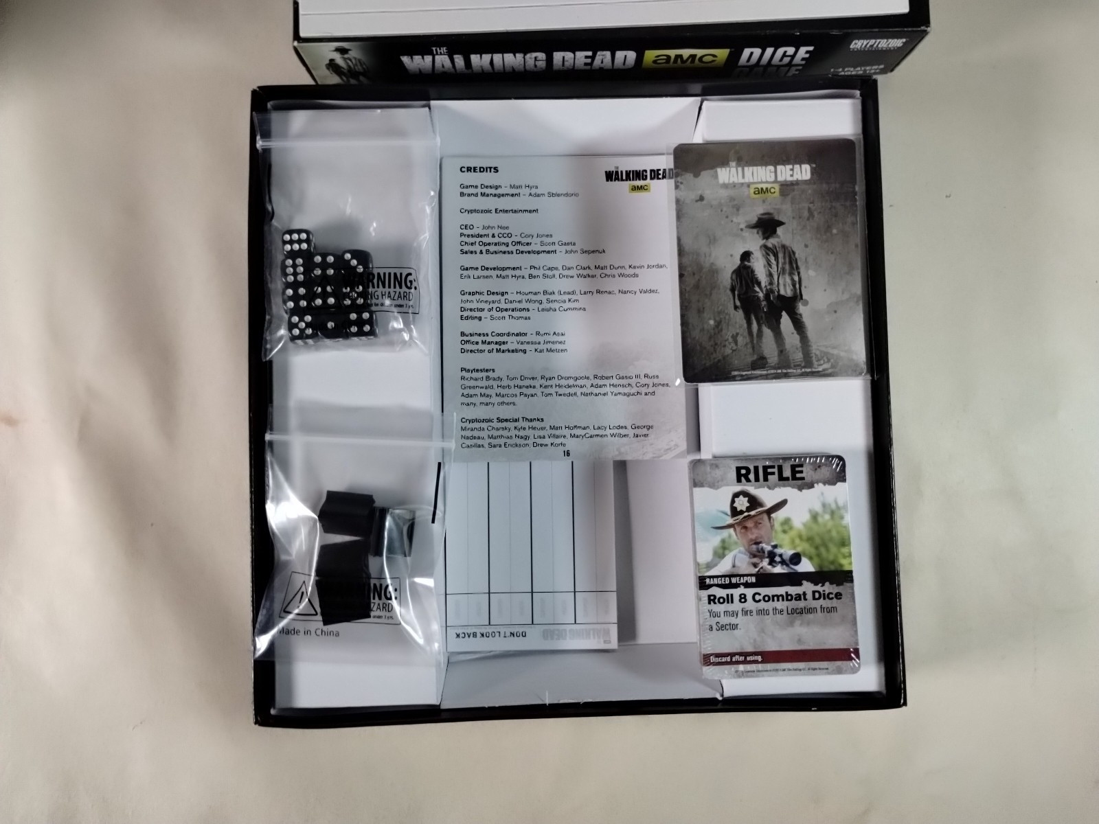 AMC The Walking Dead Don’t Look Back Zombie Dice Game New Open Box