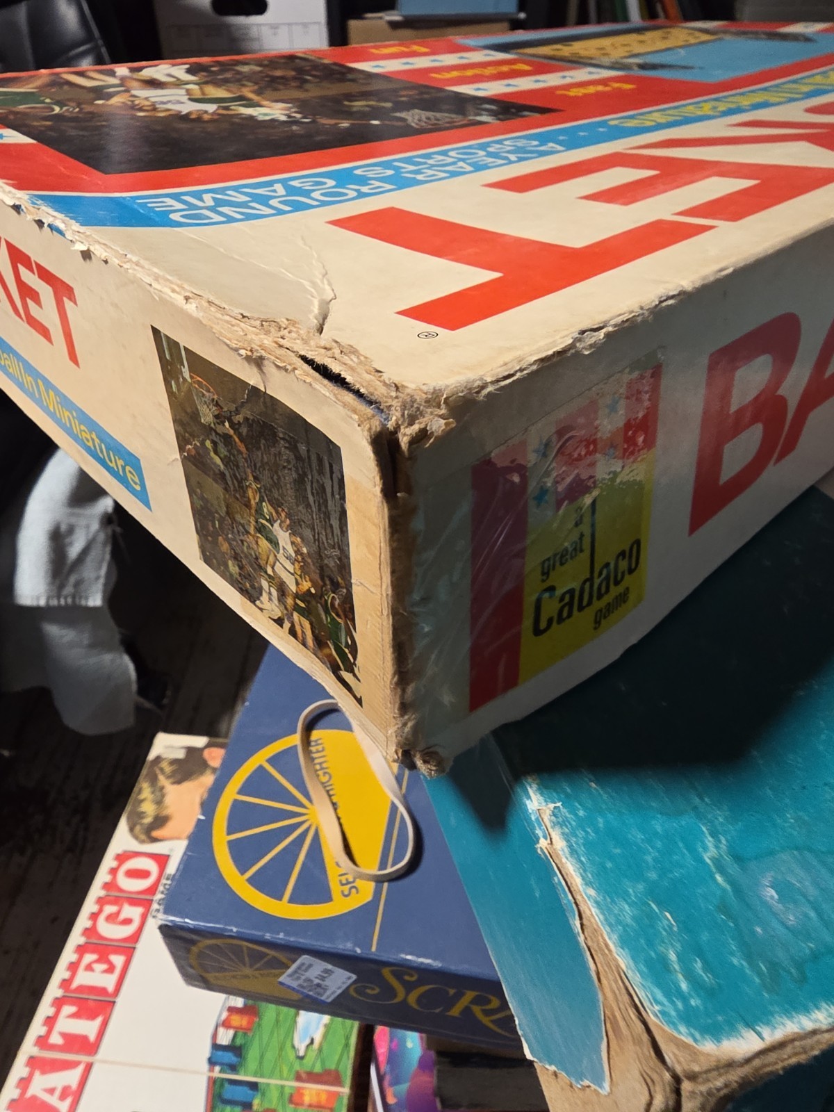 Bas-Ket Vintage Game Cadaco 1973 No. 165, Complete, Works