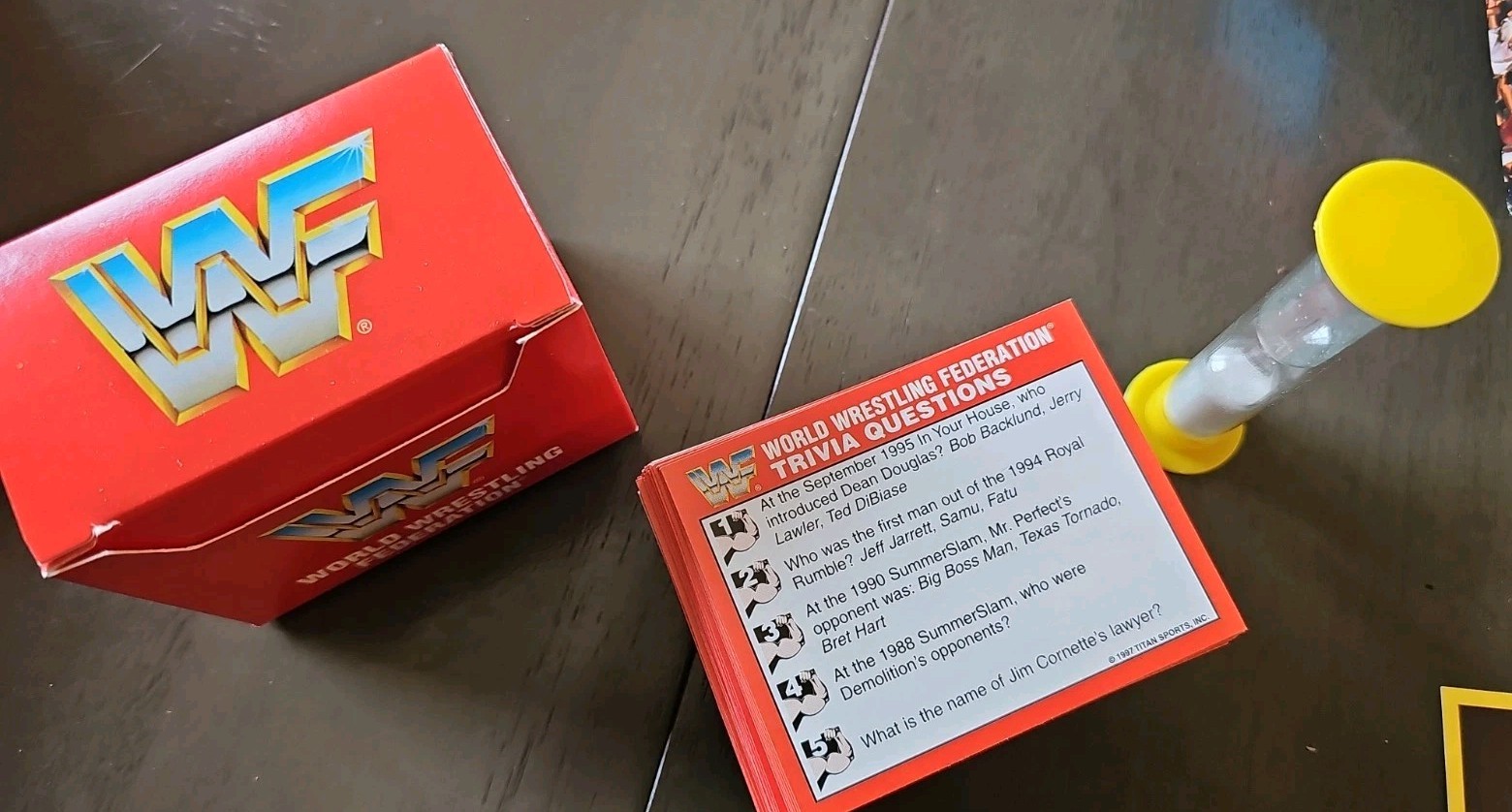 WWF World Wrestling Federation Trivia Game 1997 Complete Set