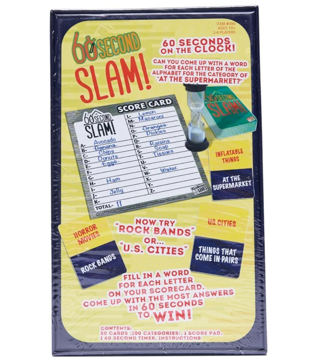 60 Second Slam! – Family Board Game