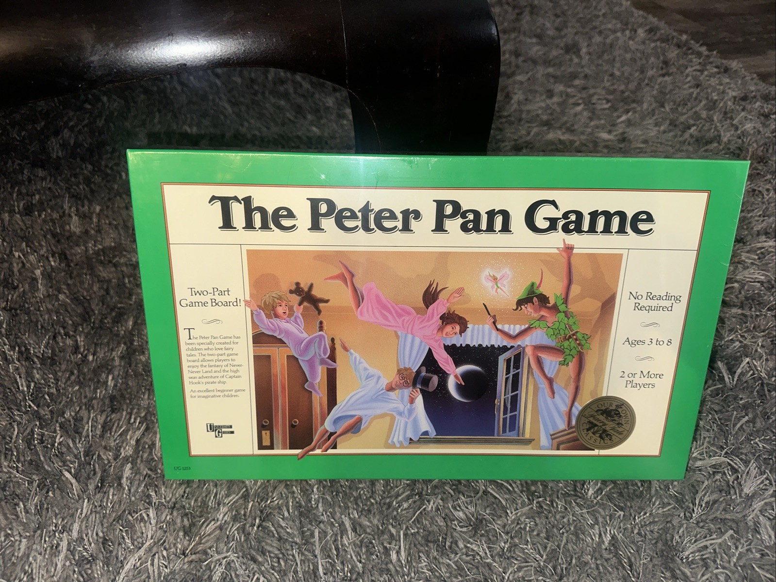 1990 University Games the Peter Pan Board Game Complete See Description