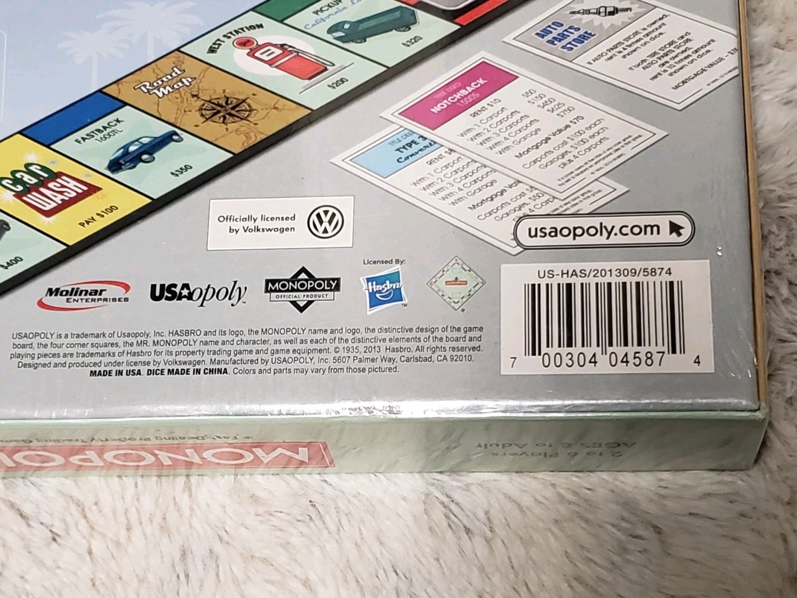 RARE SEALED Monopoly Classic Volkswagen VW Collector’s Edition Board Game NEW