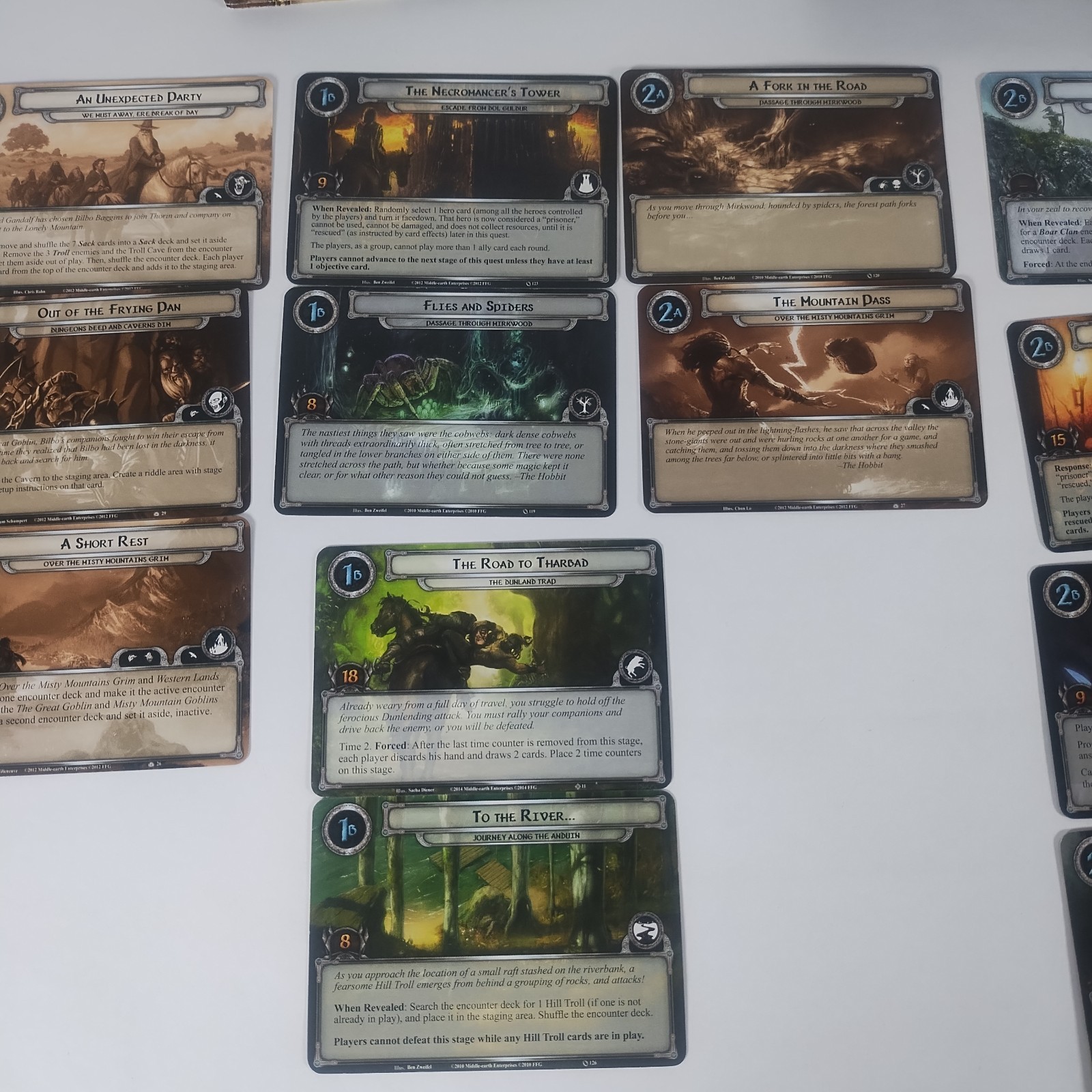 Lord of Rings The Card Game LCG The Hobbit Over Hill and Under Hill – Parts Box
