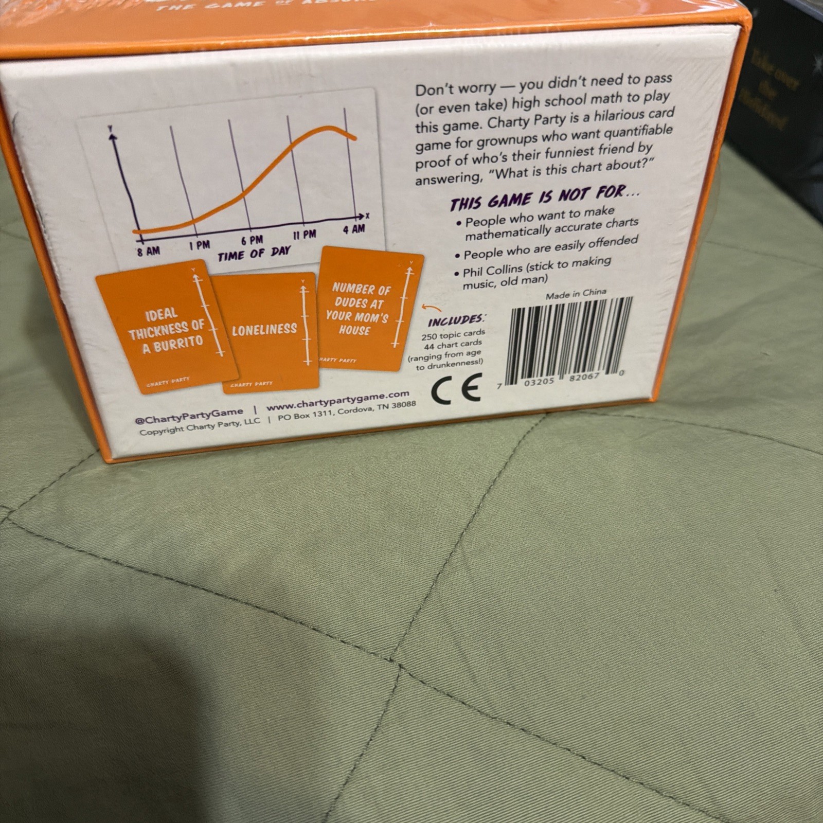 Charty Party! Hilarious Party Game The Game Of Absurdly Funny Charts All Ages
