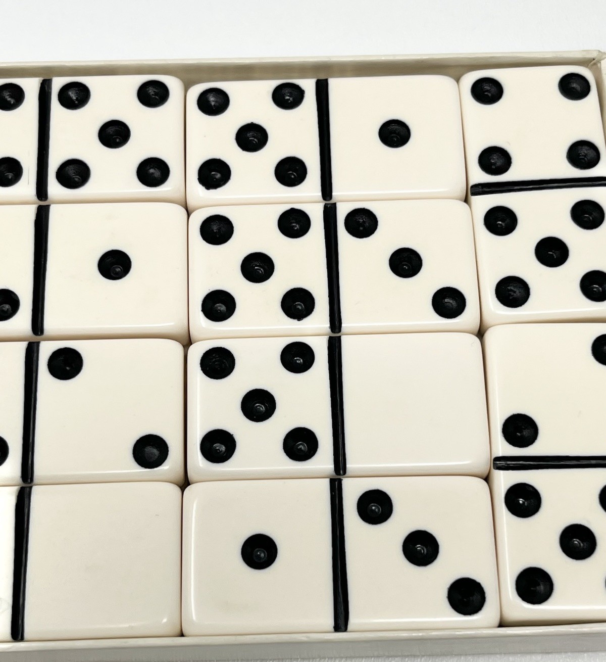 Vintage Puremco Dominoes “Oilers” Marblelike Jumbo Size Giant Face Thick USA