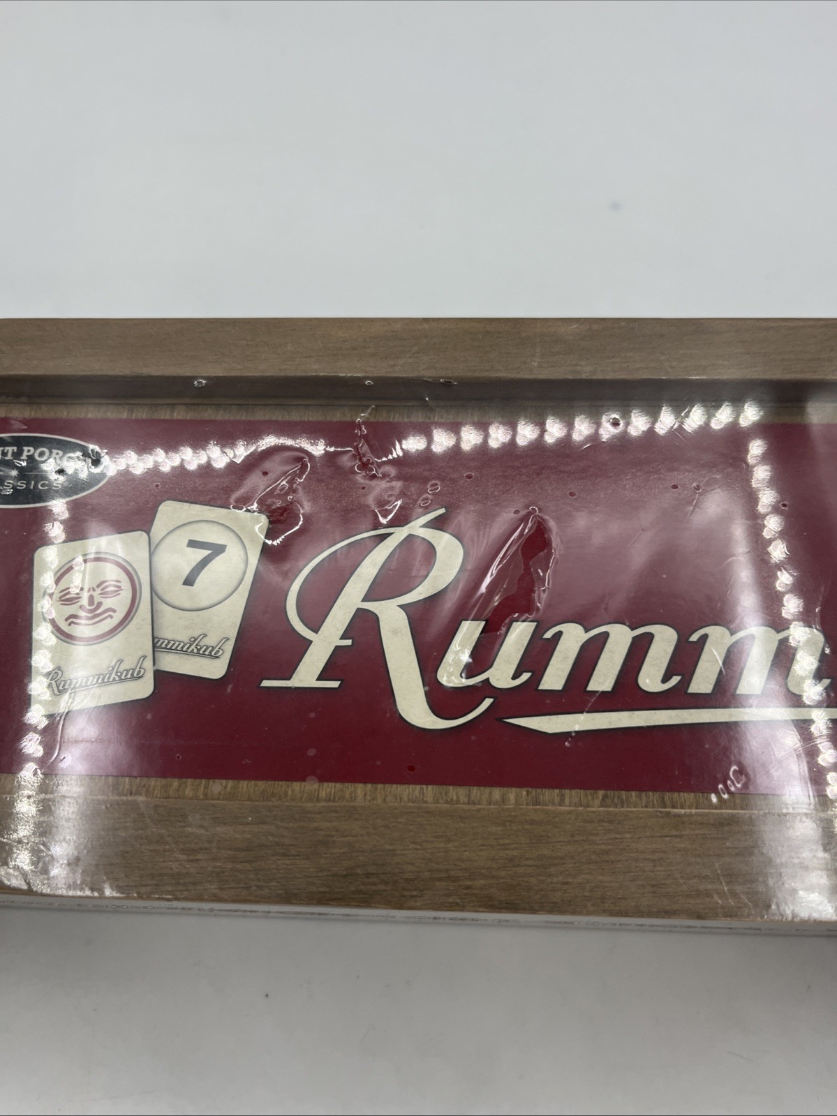 *NEW* Front Porch Classics Rummikub Vintage Edition All-Wood Storage Case