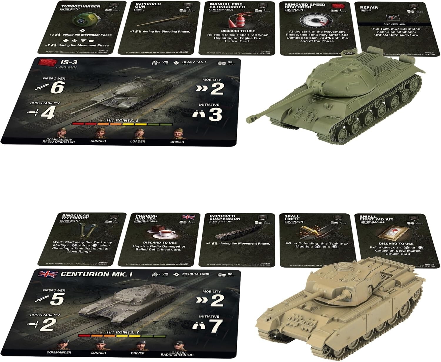 World of Tanks: Starter Set (Maus, T29, IS-3, Centurion) Gale Force 9 | New 2023