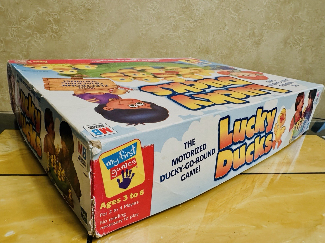 1999 Milton Bradley Lucky Ducks Game – Complete – Vintage Moving Family Board