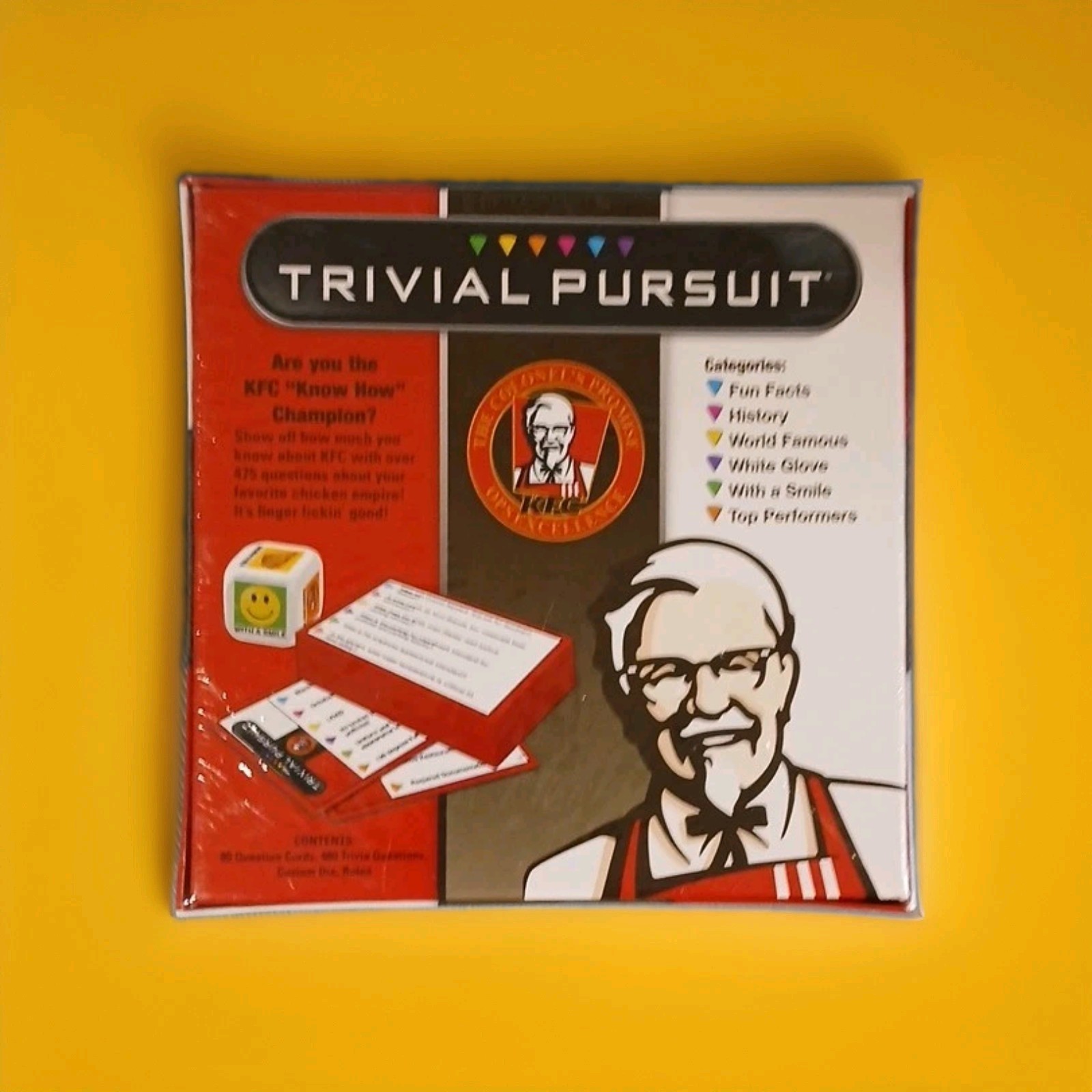 USAopoly Trivial Pursuit KFC Travel Size Trivia Game Ages 12+ 2 Players