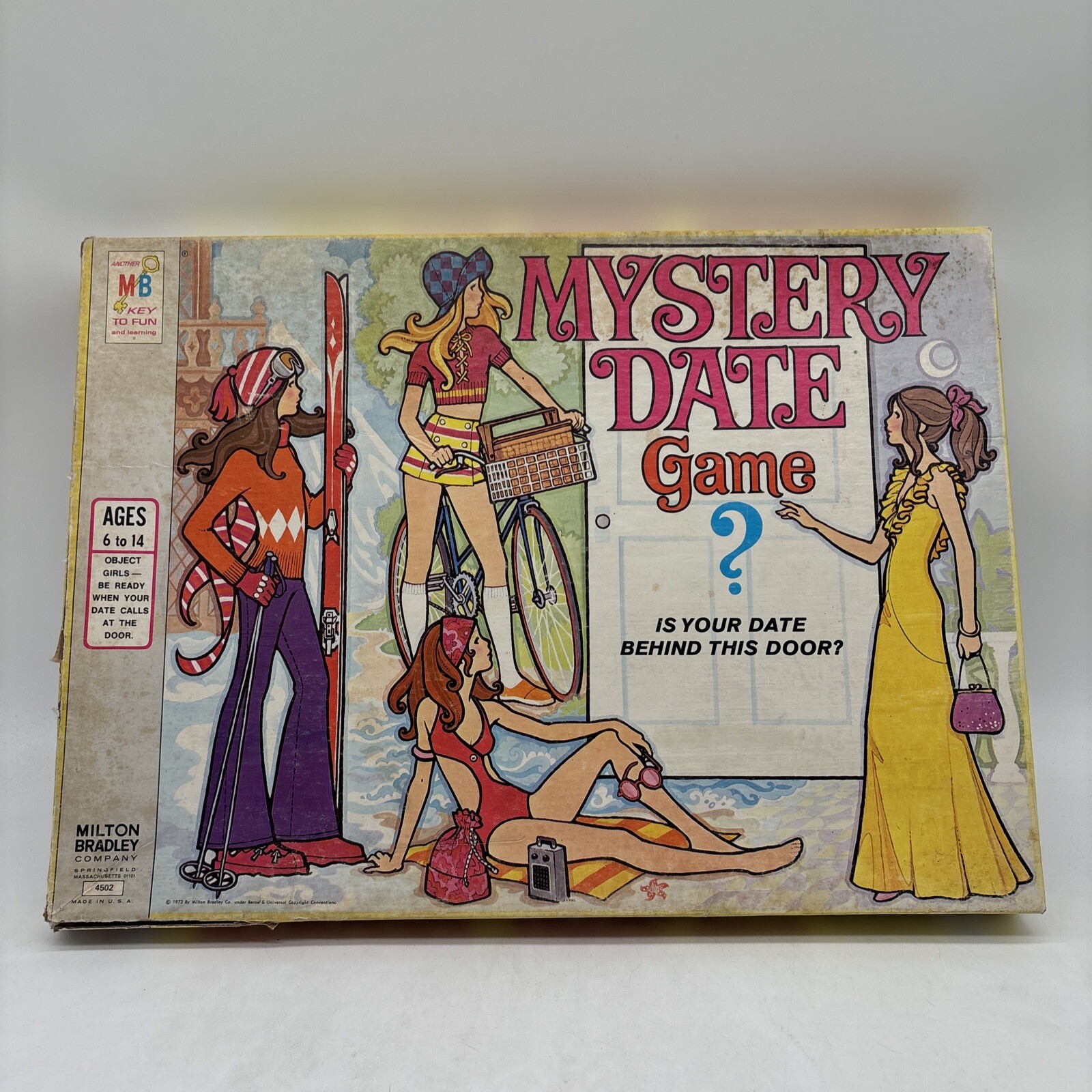 Vintage 1972 Milton Bradley Mystery Date Board Incomplete!