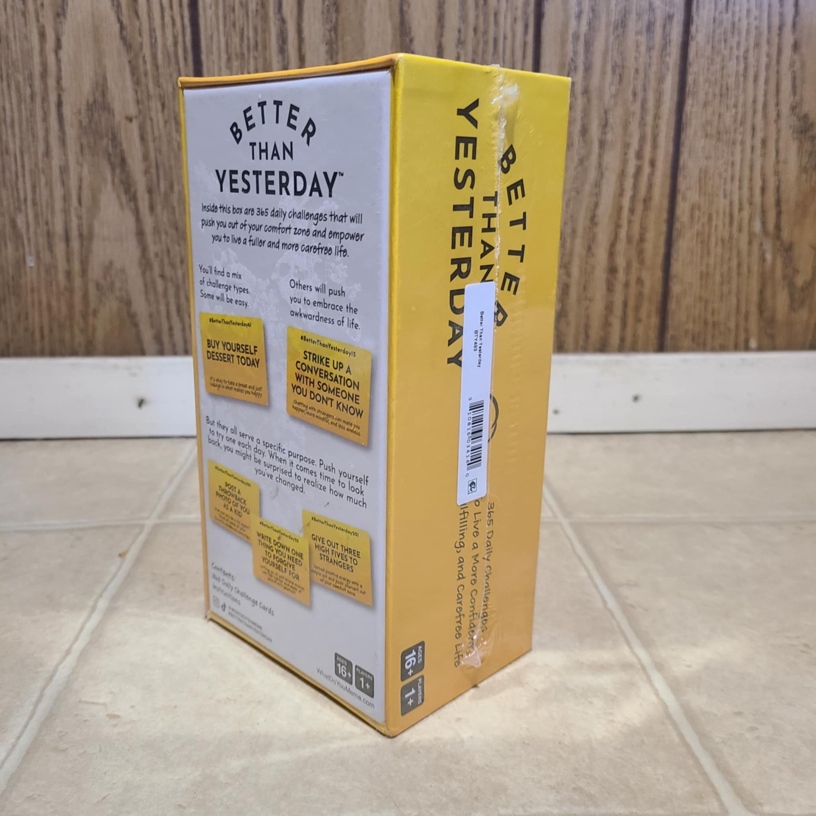 Better Than Yesterday 365 Daily Challenges Life Fullfilling Game NEW Sealed