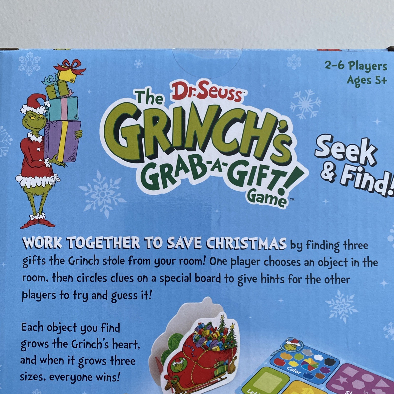 Dr. Seuss The Grinch’s Grab-a-Gift! Game