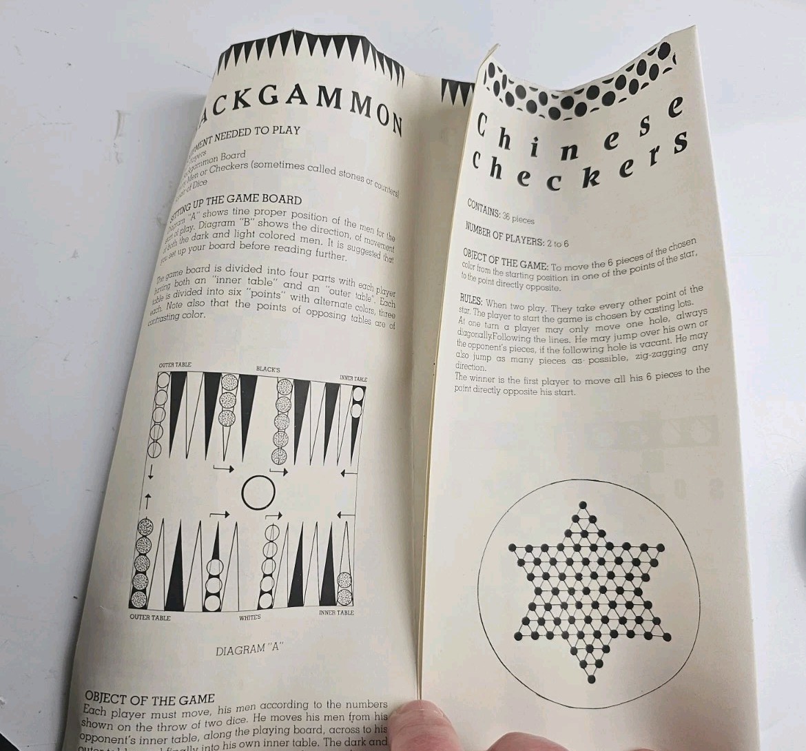 Vintage Modo Chinese Checkers Roll Up Game In Tube Complete
