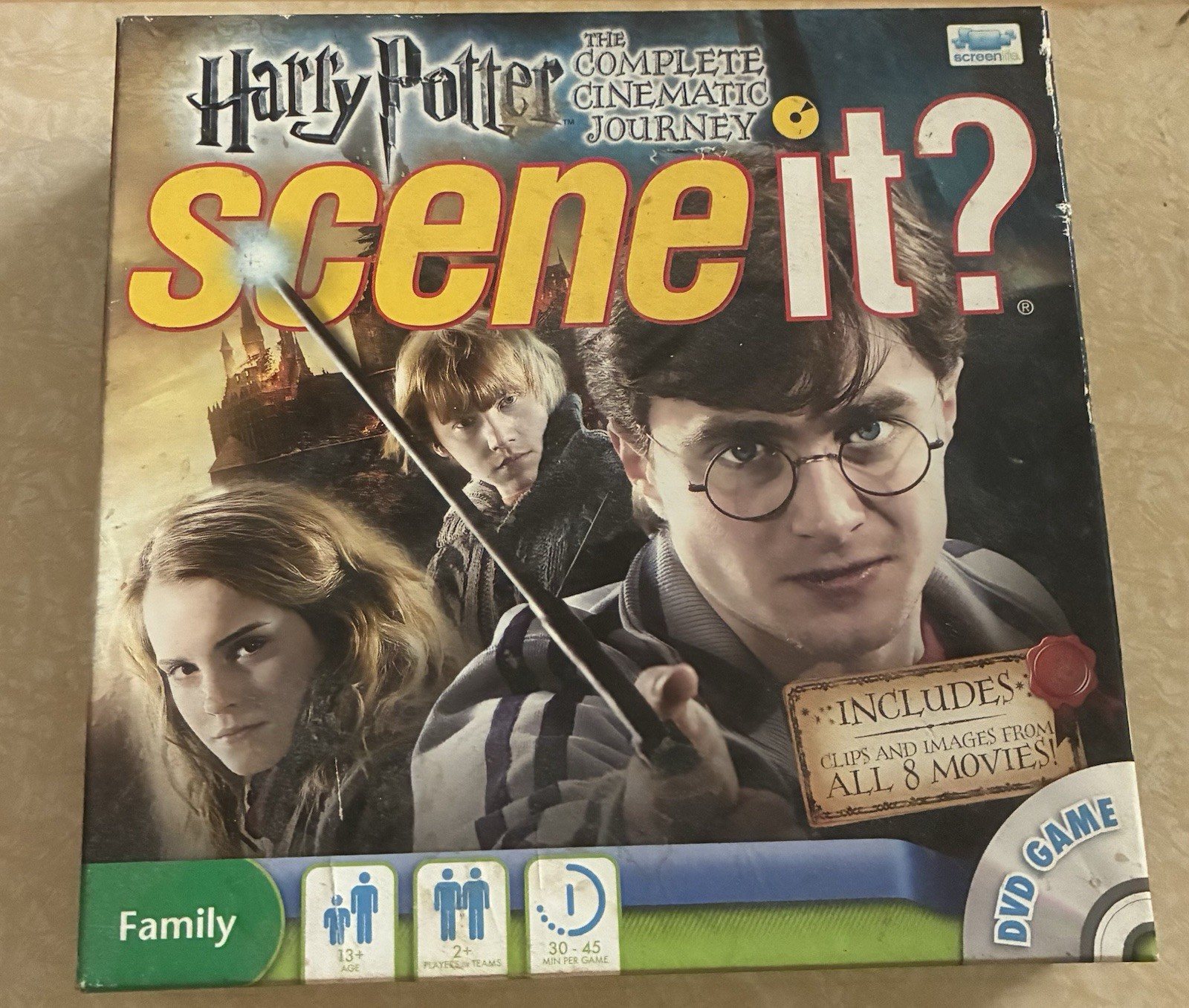 Screenlife Scene It The Complete Cinematic Journey DVD Board Game Inventoried