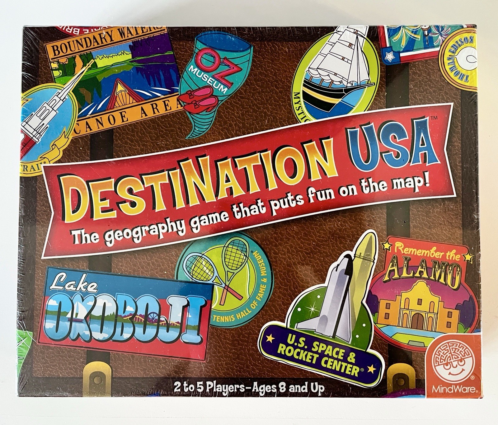 2005 MindWare DestiNation USA Geography Board Game Sealed Box NIB