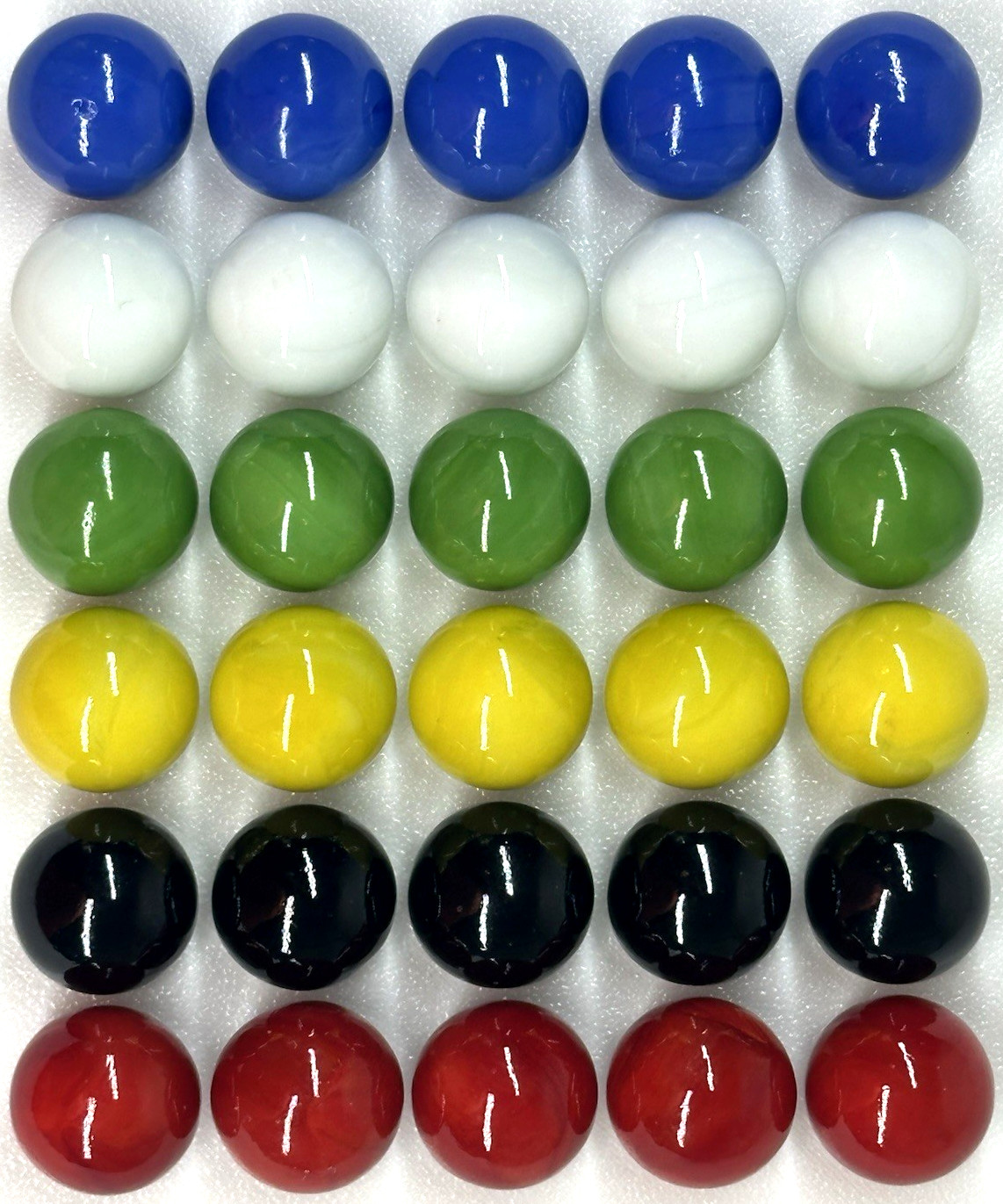 30 Glass Marbles 3/4 Inch (19mm) Replacement Aggravation Board Game Dirty Jokers