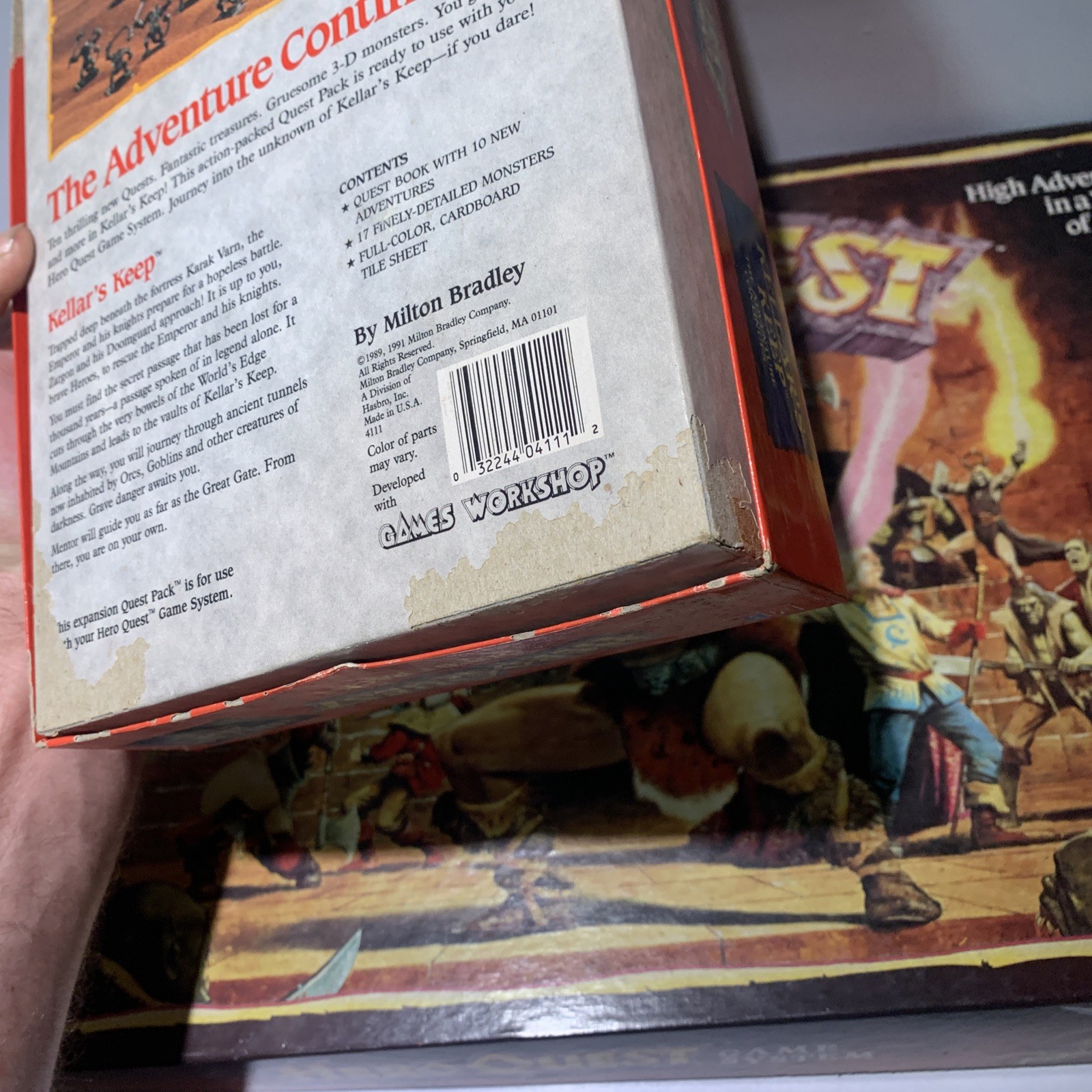 MB Hero Quest Board Game 1989-1990 + Kellar’s Keep Near Complete