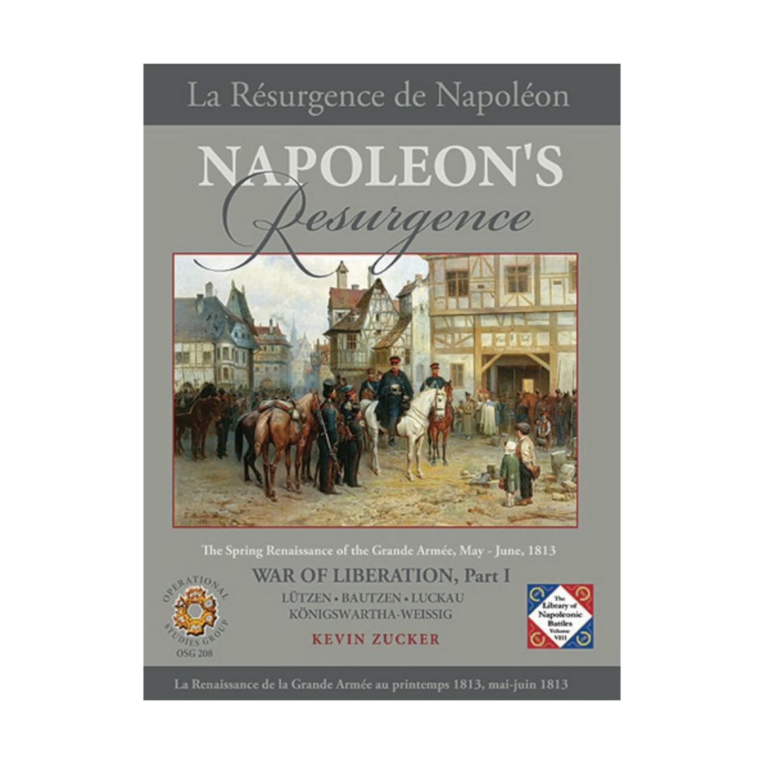 OSG Wargame Napoleon’s Resurgence Box VG+/NM
